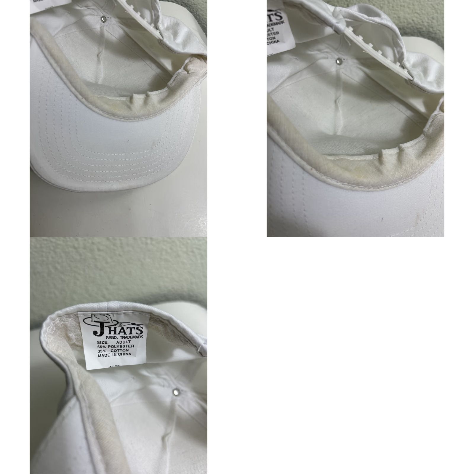 Vintage VINTAGE White Green SnapBack Hat Mens Adjustable Chimney Rock J Hats Rock Hats 90s (if applicable) Size ONE SIZE - 9 Thumbnail