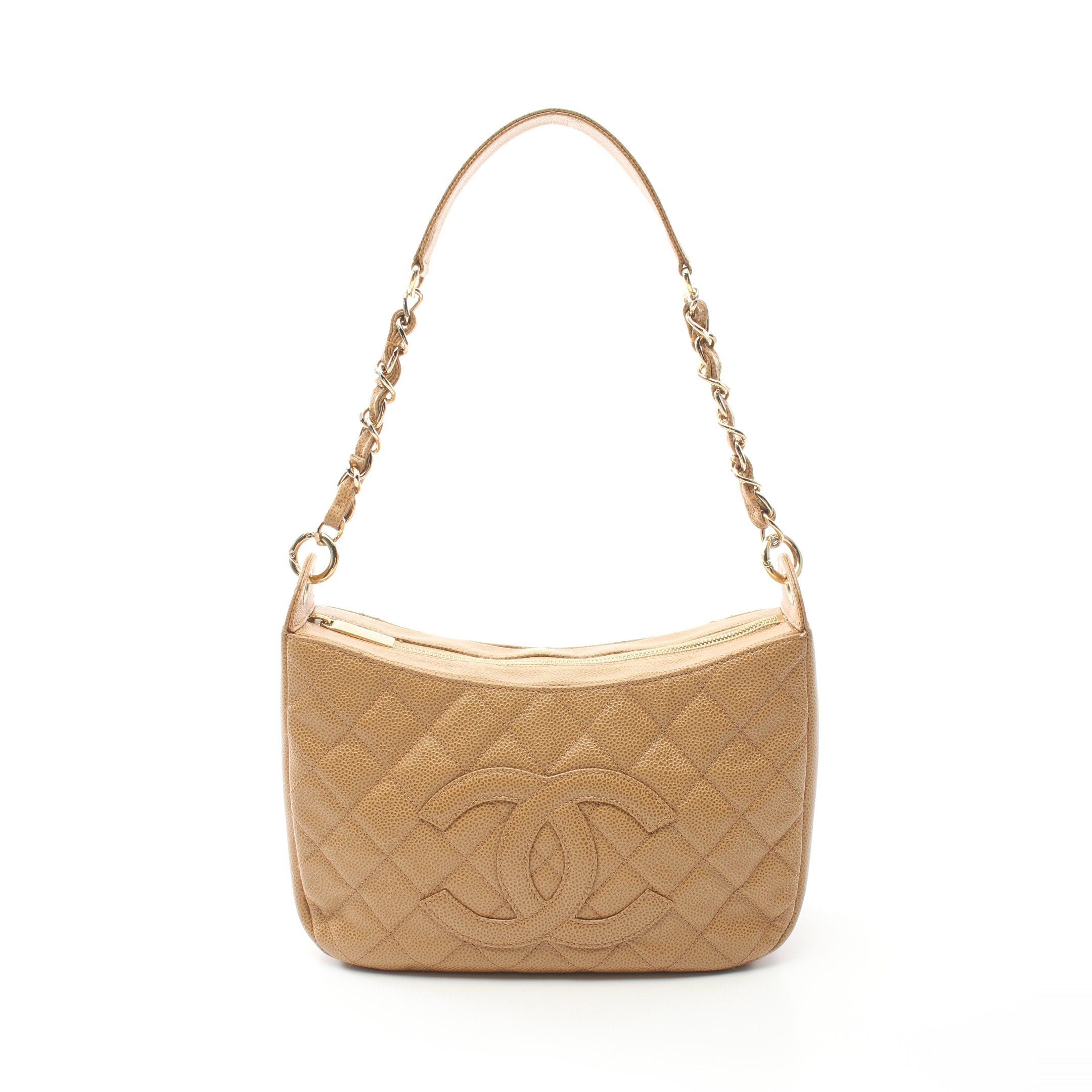 Chanel Chanel Matelasse Chain Shoulder Bag One Caviar Skin Beige Gold Hardware Size ONE SIZE - 1 Thumbnail