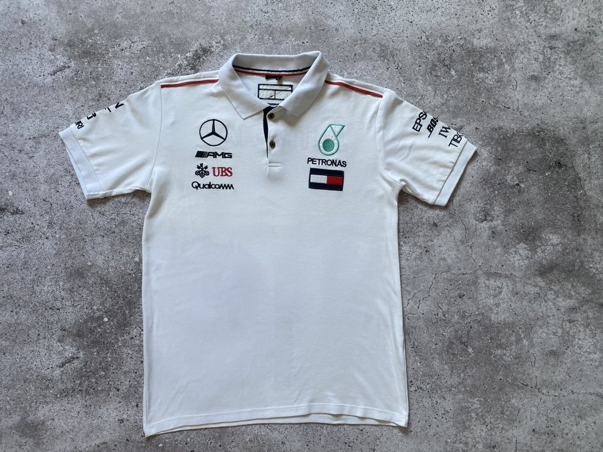 Mercedes-Benz × Vintage 🏁Petronas AMG Mercedes Benz F-1 Team Polos Racing 🏎️ Size US L / EU 52-54 / 3 - 1 Thumbnail