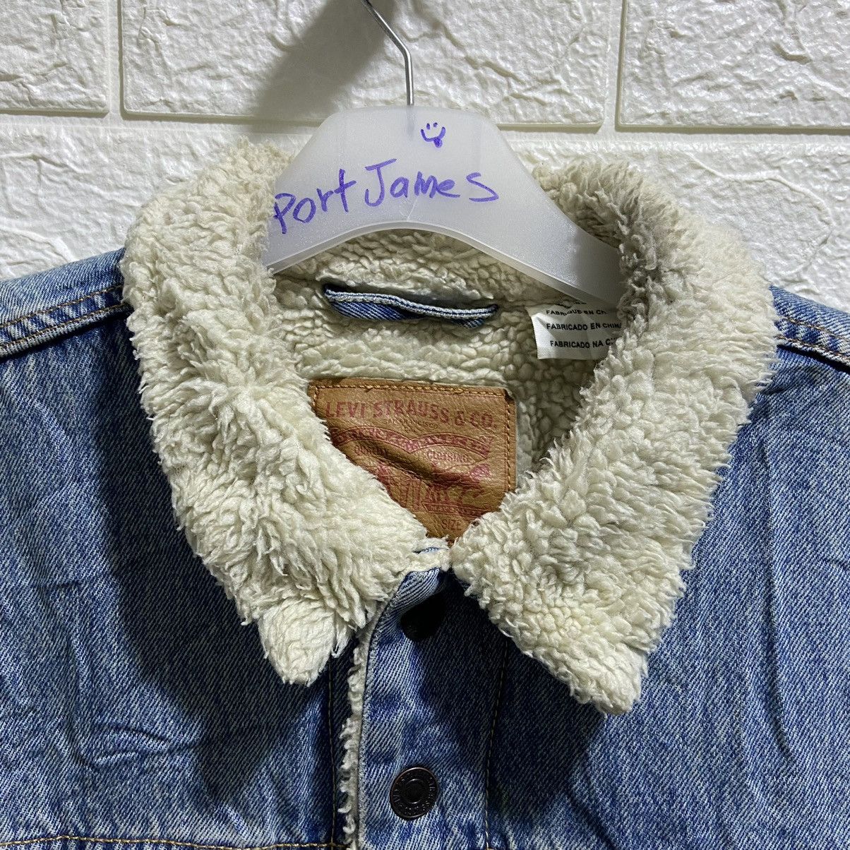 Levi's × Levi's Made & Crafted × Levi's Vintage Clothing Levi’s Denim Trucker Jacket Sherpa Size US XL / EU 56 / 4 - 5 Thumbnail