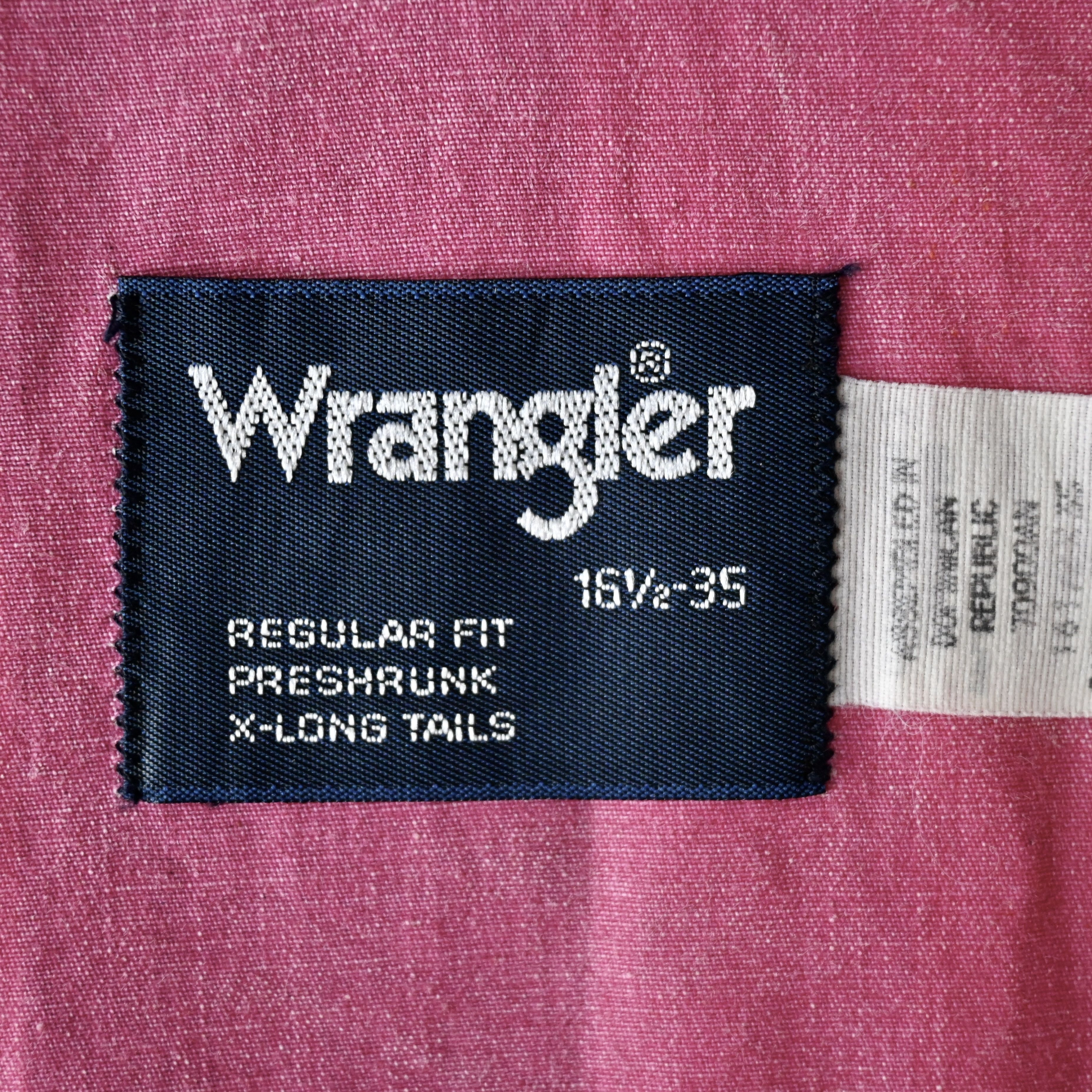 VTG 1990s Wrangler Brushpopper cape shirt multi/pink 16.5
