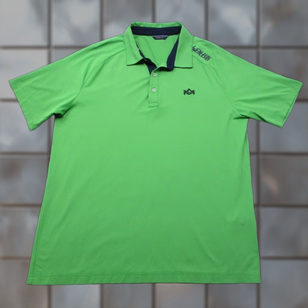 Vintage Louis Made 110 Golf Polo Shirt Mens Large Green Short Sleeve Tennis Rugby Size US L / EU 52-54 / 3 - 1 Thumbnail