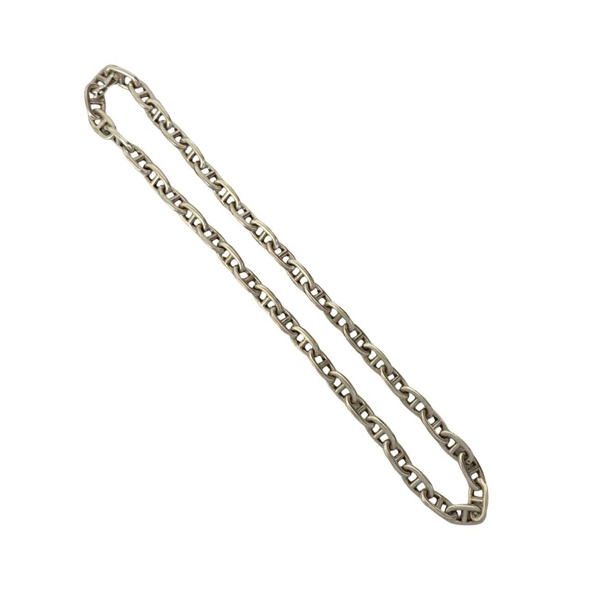Hermes HERMES Chaine d'Ancre PM Necklace, 43 links, cursive logo, sterling silver 925 chain, choker, 73039 Size ONE SIZE - 1 Thumbnail