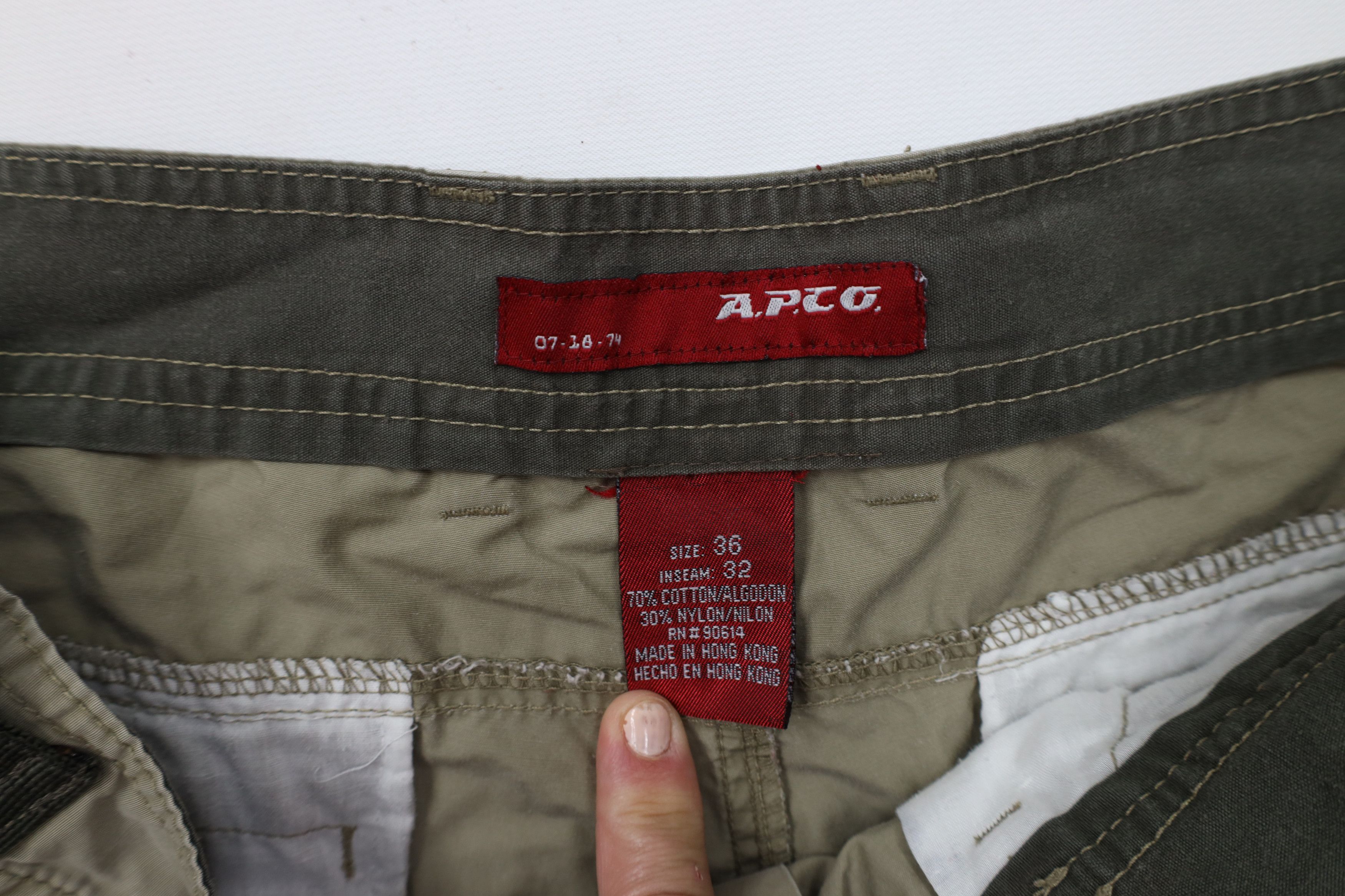Vintage Vintage 90s Y2K Streetwear Convertible Cargo Pants Shorts Size US 36 / EU 52 - 9 Thumbnail