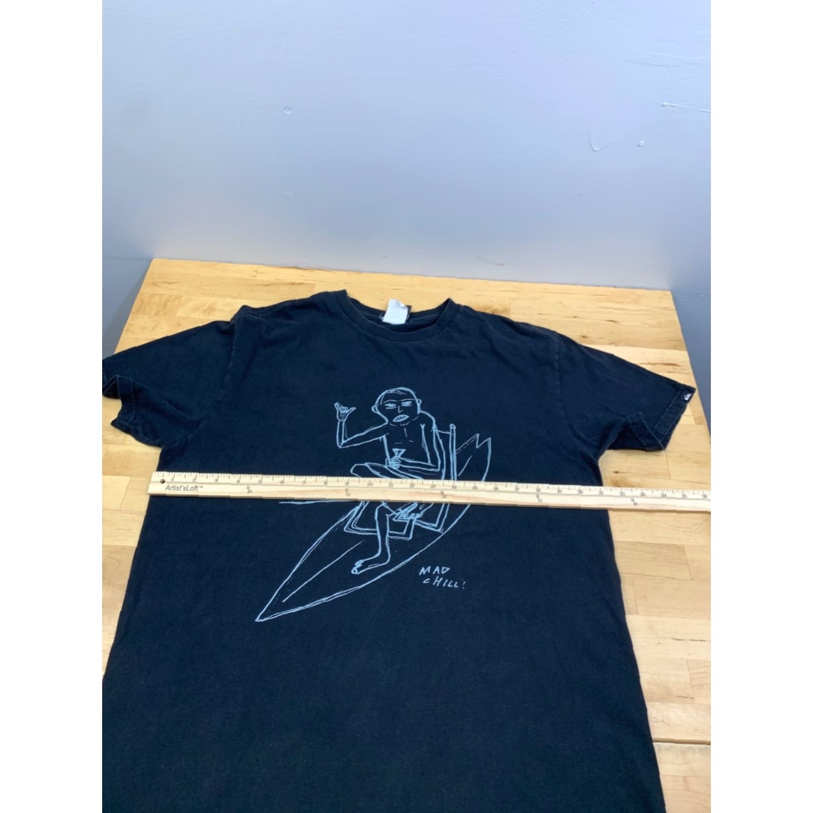 Quiksilver VINTAGE Quiksilver Shirt Mens L Black Cotton Graphic Print Short Sleeve Crew Neck Surf Art Y2K 11629 Mens Size US L / EU 52-54 / 3 - 5 Thumbnail