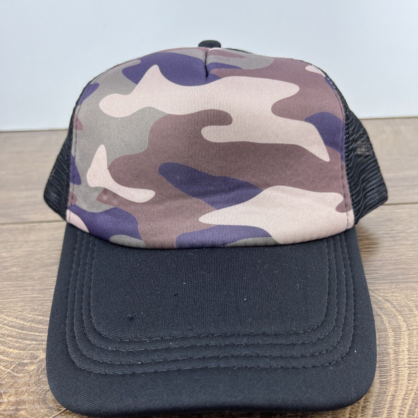 Other Camo Hat Brown Black Hat Snapback Adjustable Adult Size Blac Size ONE SIZE - 3 Thumbnail