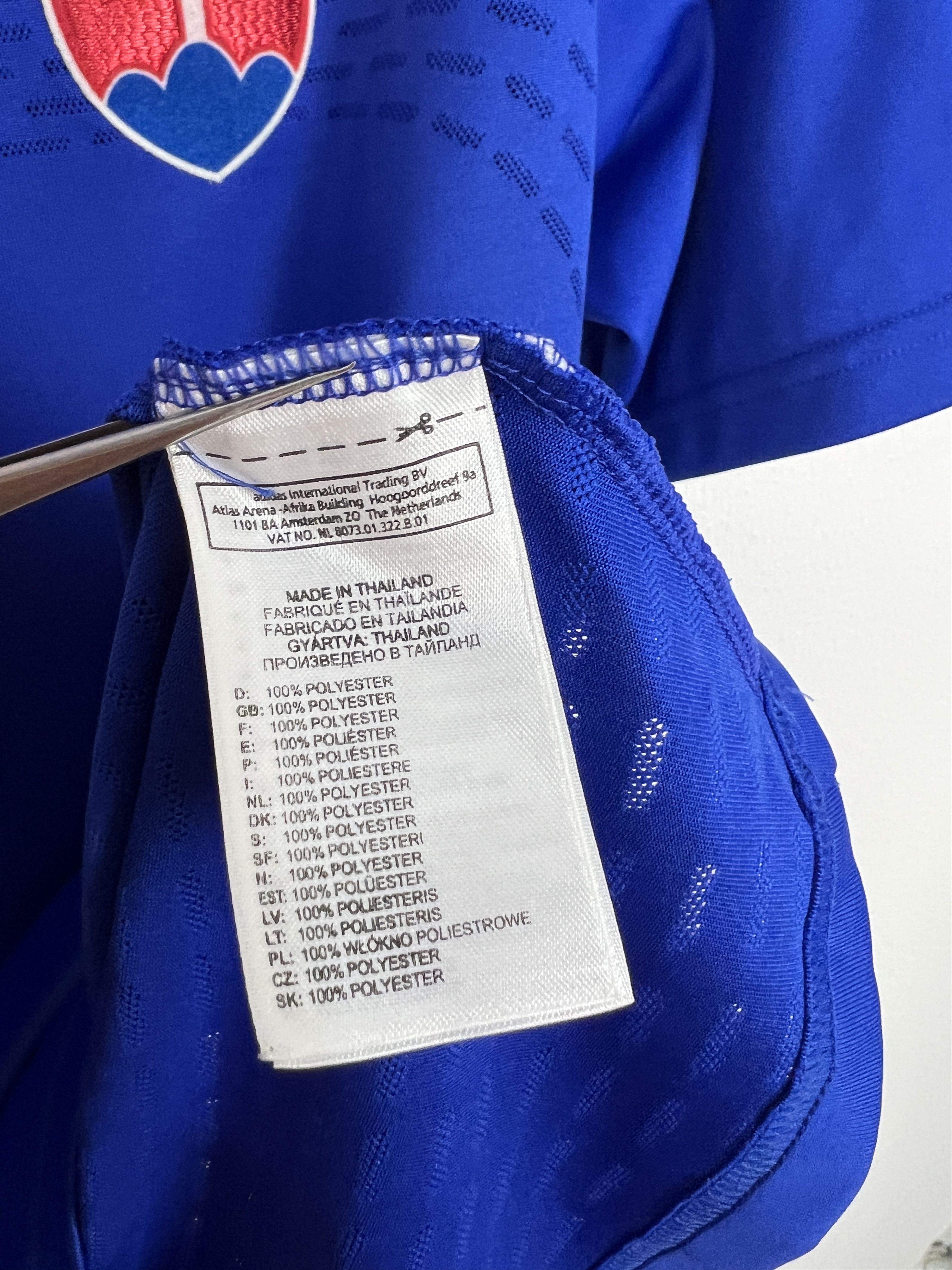 Adidas Slovakia Home football shirt 2010 Player Issue Soccer Jersey Size US L / EU 52-54 / 3 - 6 Thumbnail