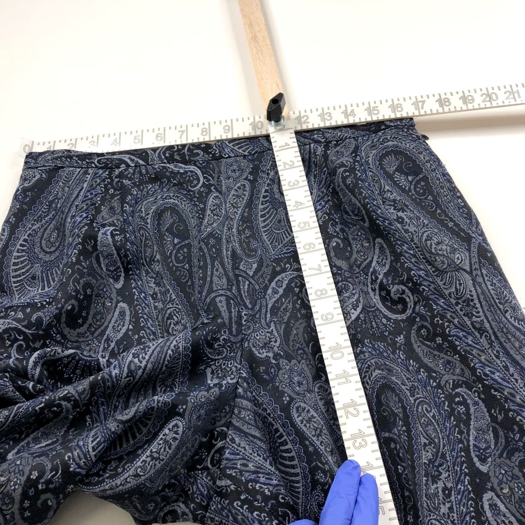 Talbots Talbots Paisley 16 Pants Regular Blue High Rise Pull On Trouser 34W 27L Women Oscar? Size 38" / US 16 / IT 52 - 5 Thumbnail