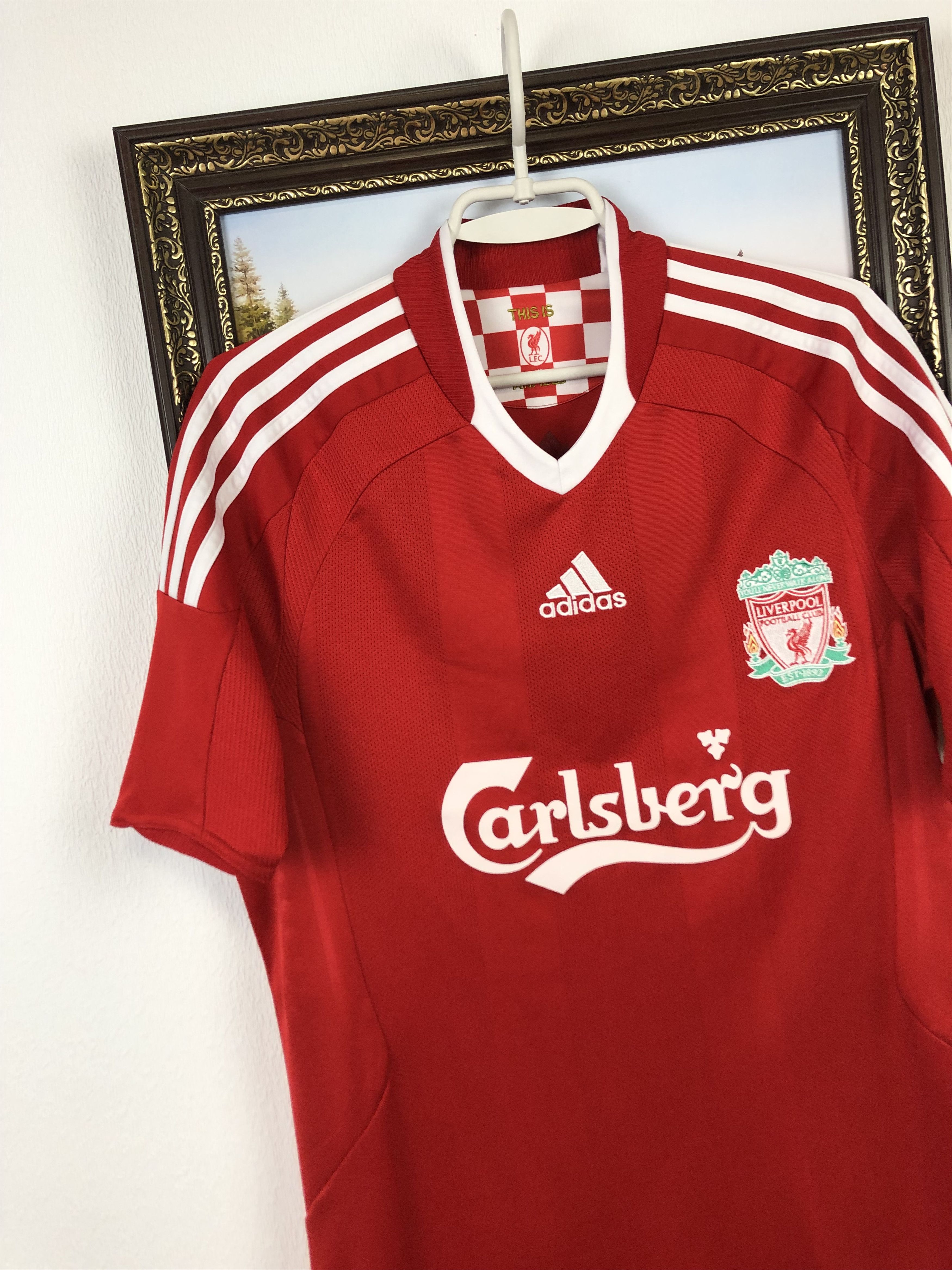 Adidas Liverpool football shirt 2008 Soccer Adidas Jersey Rare Size US S / EU 44-46 / 1 - 3 Thumbnail