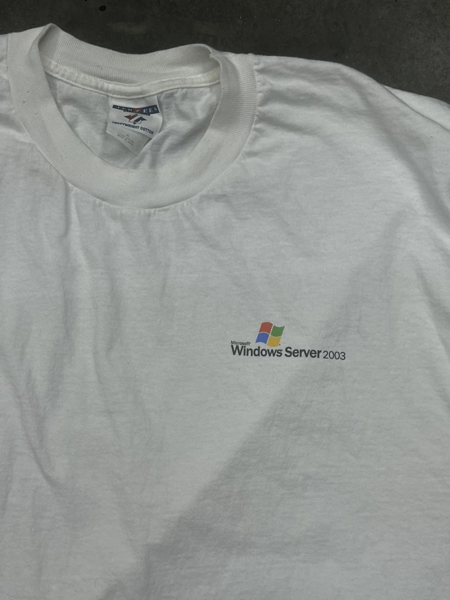 Vintage 2003 Windows Tee Size US XL / EU 56 / 4 - 2 Thumbnail