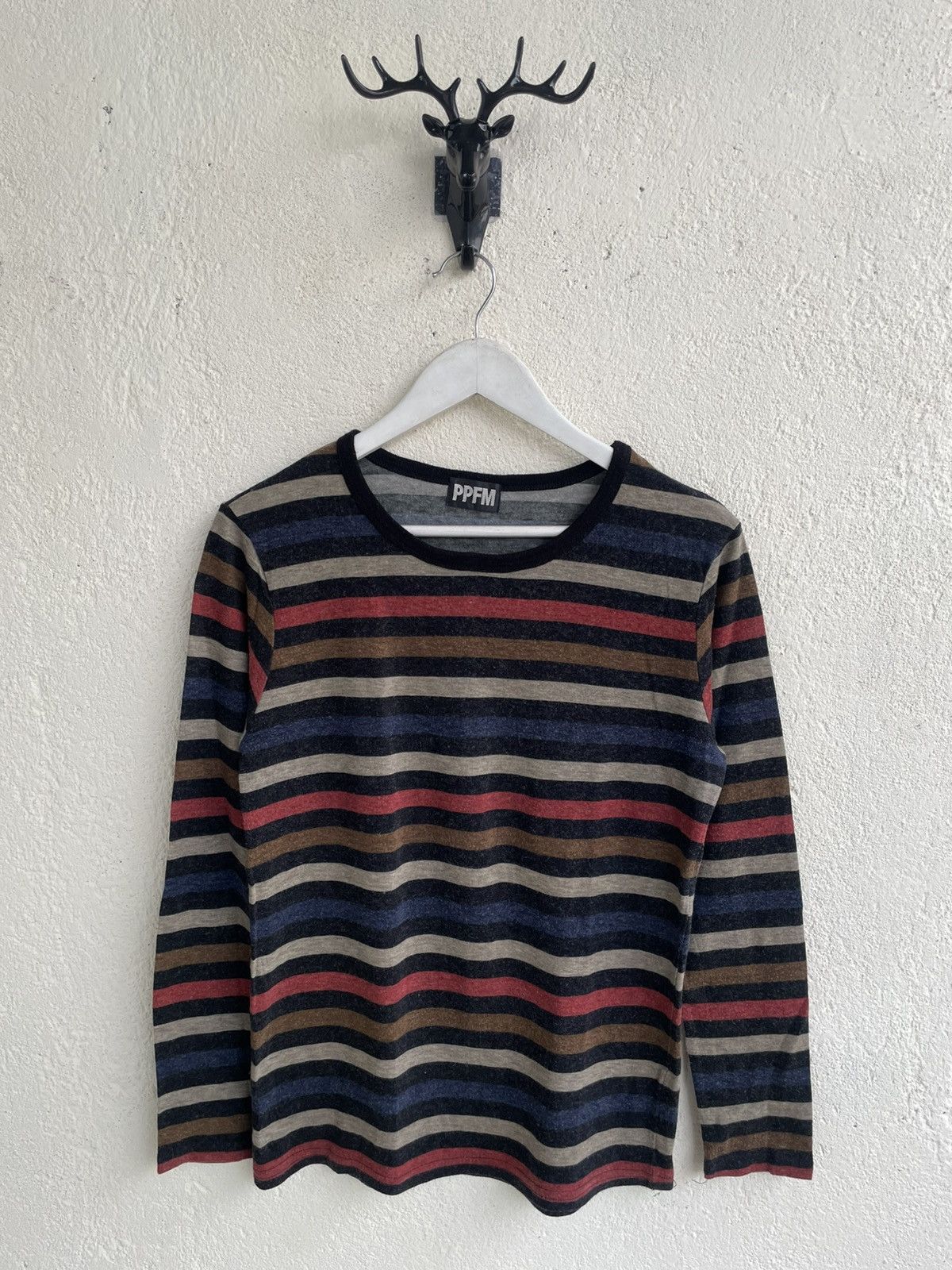 If Six Was Nine 2000s Archive PPFM Stripe Long Sleeve Tee Y2K Hysteric Japan Size US S / EU 44-46 / 1 - 1 Thumbnail