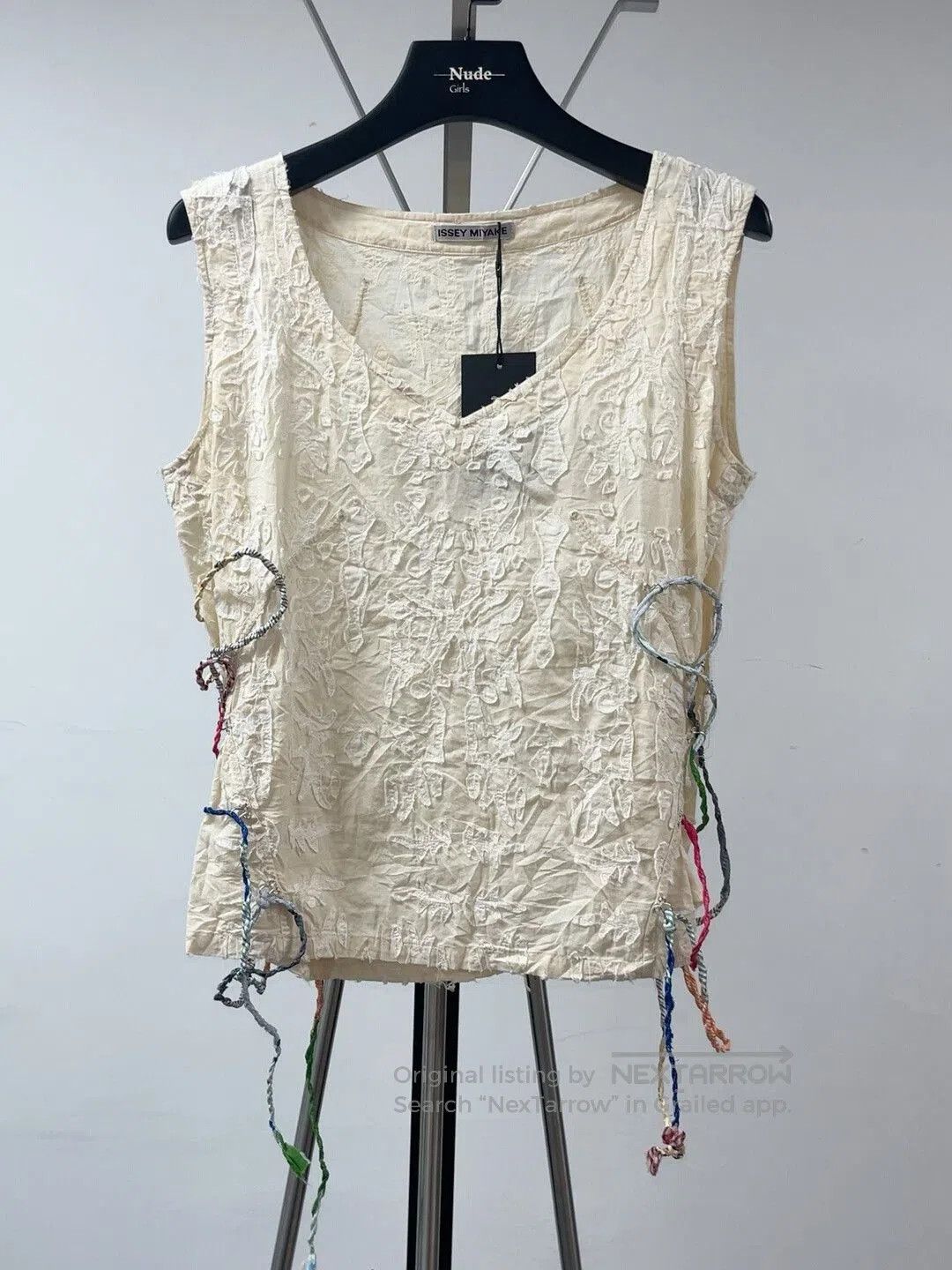 Issey Miyake issey miyake pleated drawstring tank top. Size S / US 4 / IT 40 - 1 Thumbnail