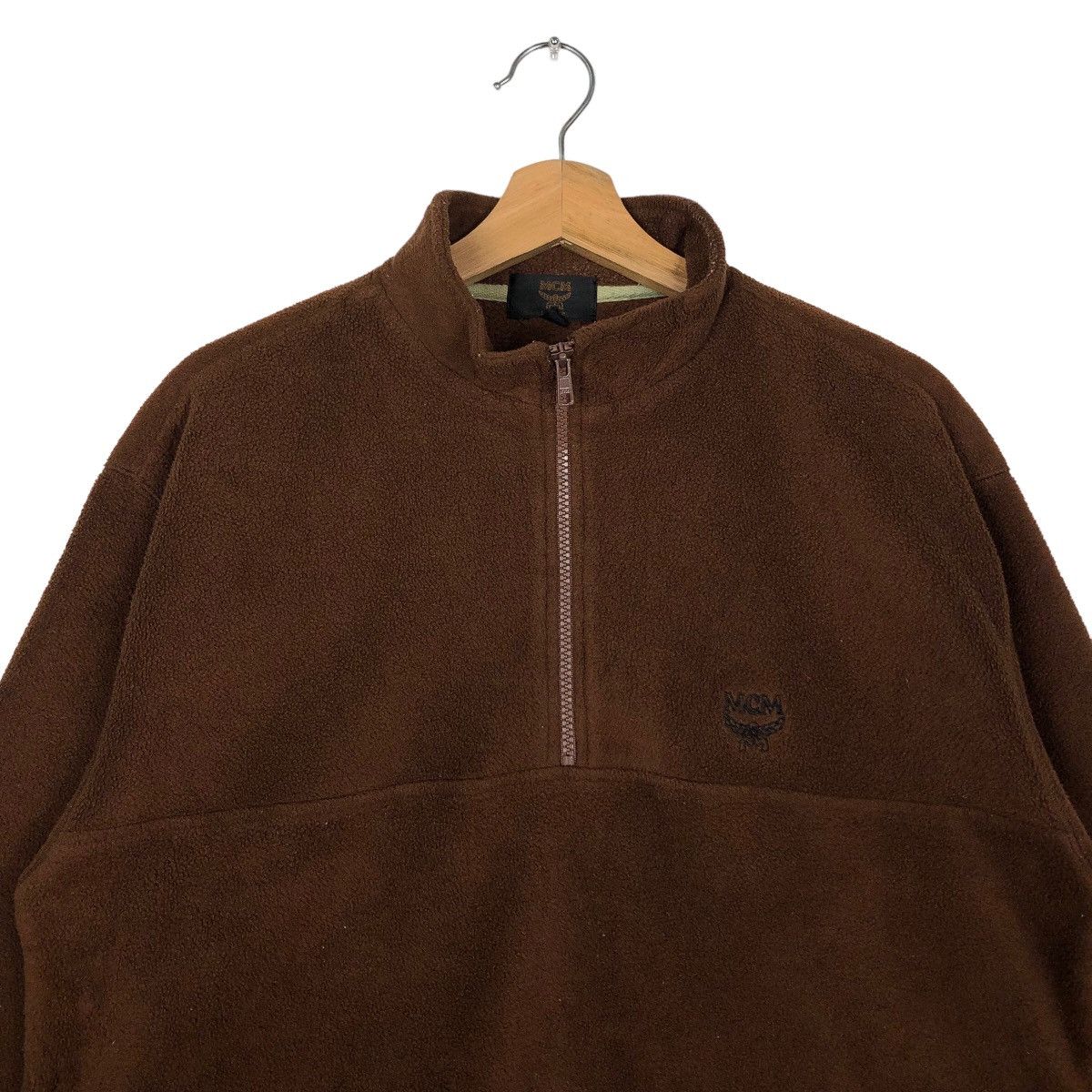 Japanese Brand 🔥90’s Vintage Anorak Collar Sweatshirt MCM Legere Big Logo Size US M / EU 48-50 / 2 - 2 Thumbnail