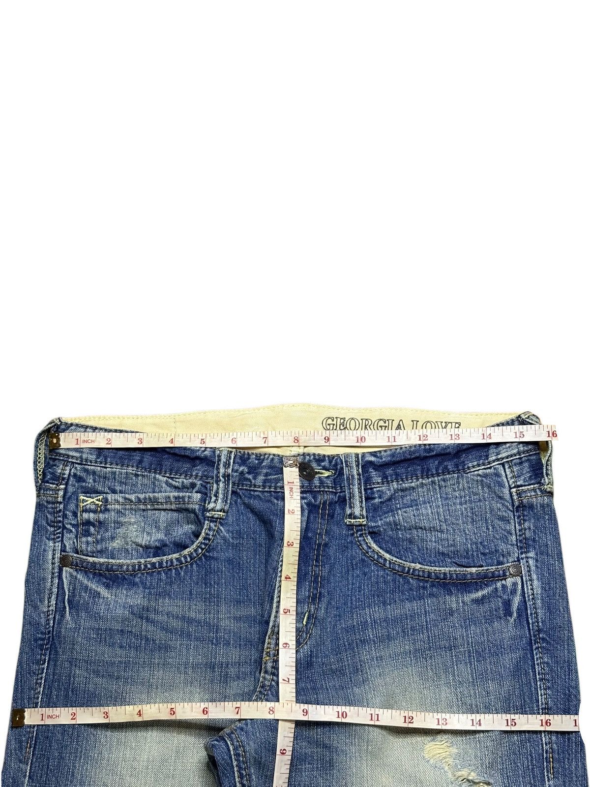 Japanese Brand Vintage Japanese Brand Rusty Mud Wash Distressed Jeans Size 31" - 12 Thumbnail