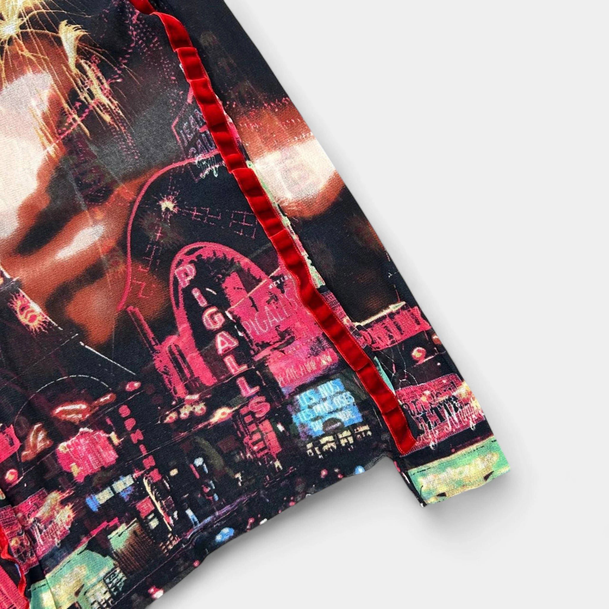 Jean Paul Gaultier Jean Paul Gaultier "Pigalle" Paris Lights Mesh Graphic Longs Size US M / EU 48-50 / 2 - 4 Thumbnail