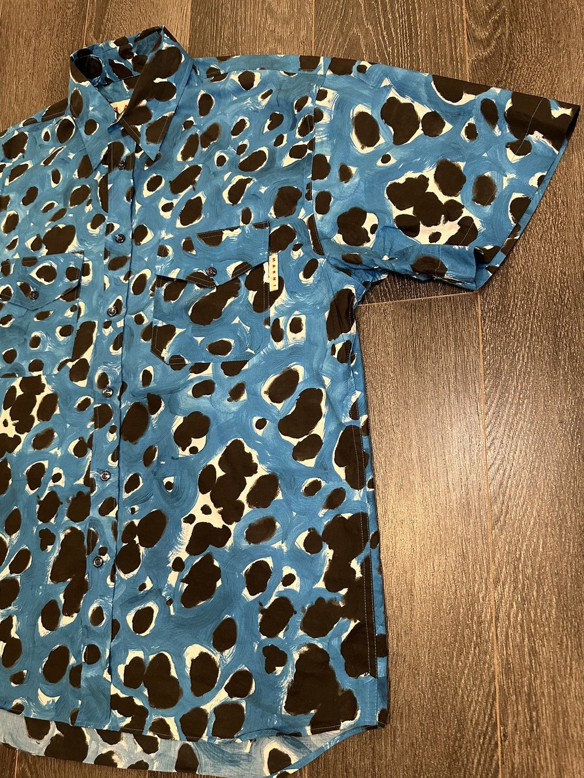 Marni Marni abstract-print cotton shirt size 50 /M Size US M / EU 48-50 / 2 - 3 Thumbnail