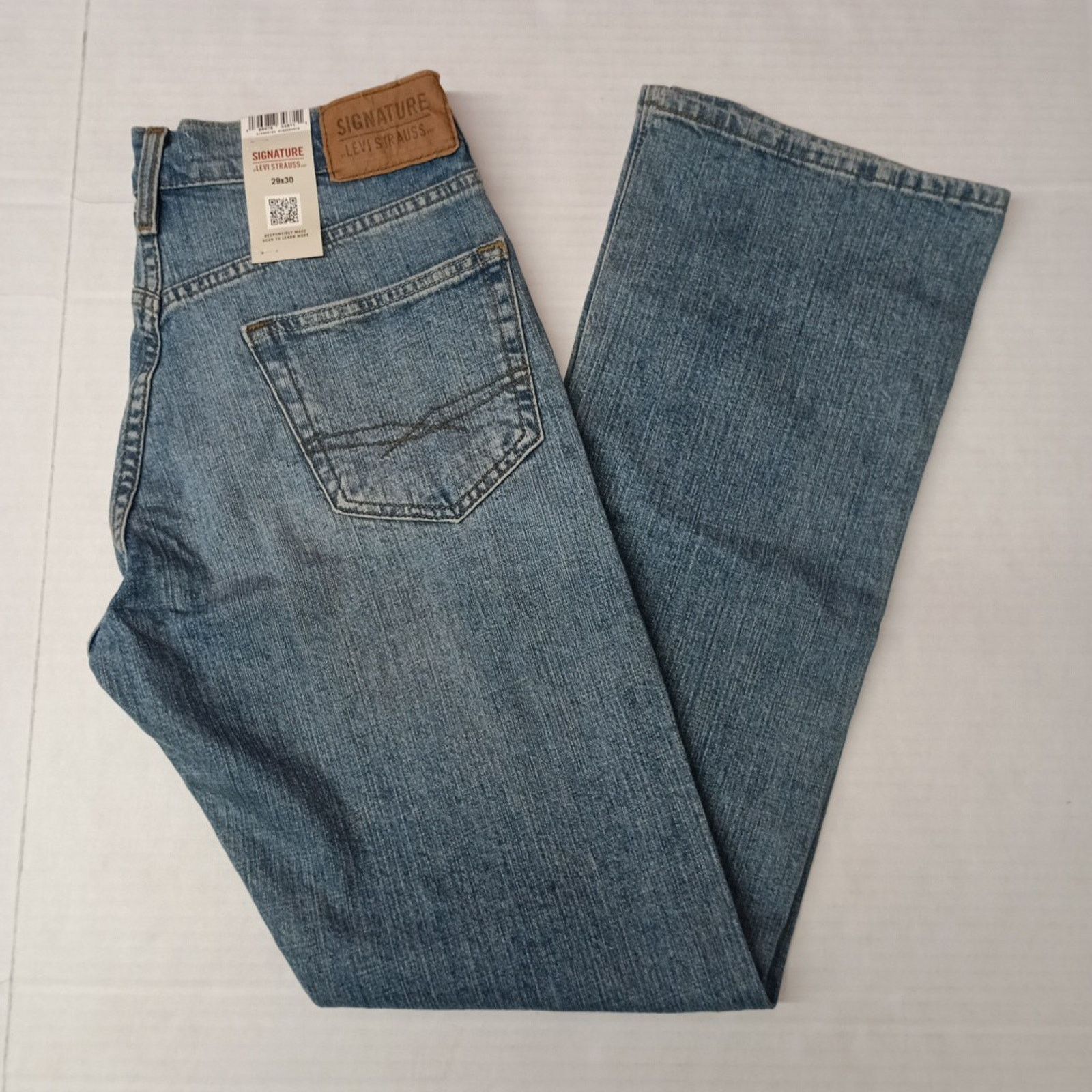 Levi's Signature by Levi Strauss Bootcut Jeans Men's 29x30 Blue Size US 29 - 1 Thumbnail