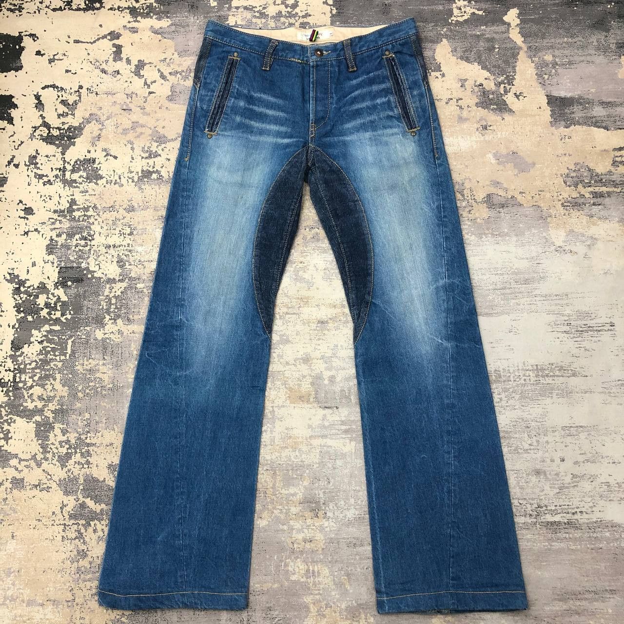 Le Coq Sportif P273 RUE DU COQ BY LE COQ SPORTIF FLARED HYBRID JEANS Size US 33 - 2 Thumbnail