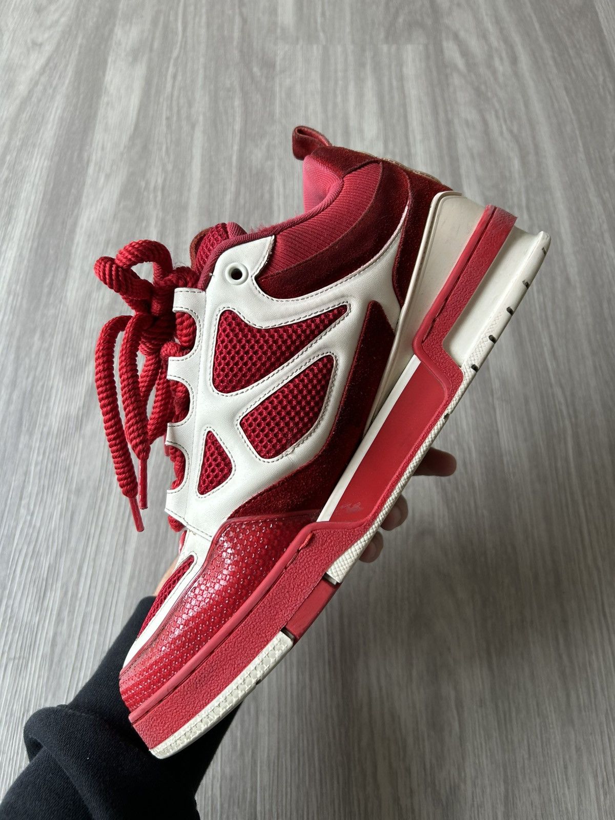 Louis Vuitton Louis Vuitton LV Skate Sneaker Red White Size 9.5 Size US 9.5 / EU 42-43 - 9 Thumbnail