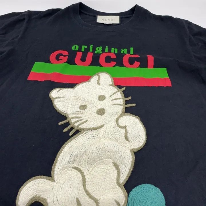 Gucci Gucci Cat Cartoon Graphic Short Sleeve T-Shirt-2507 Size XS / US 0-2 / IT 36-38 - 4 Thumbnail