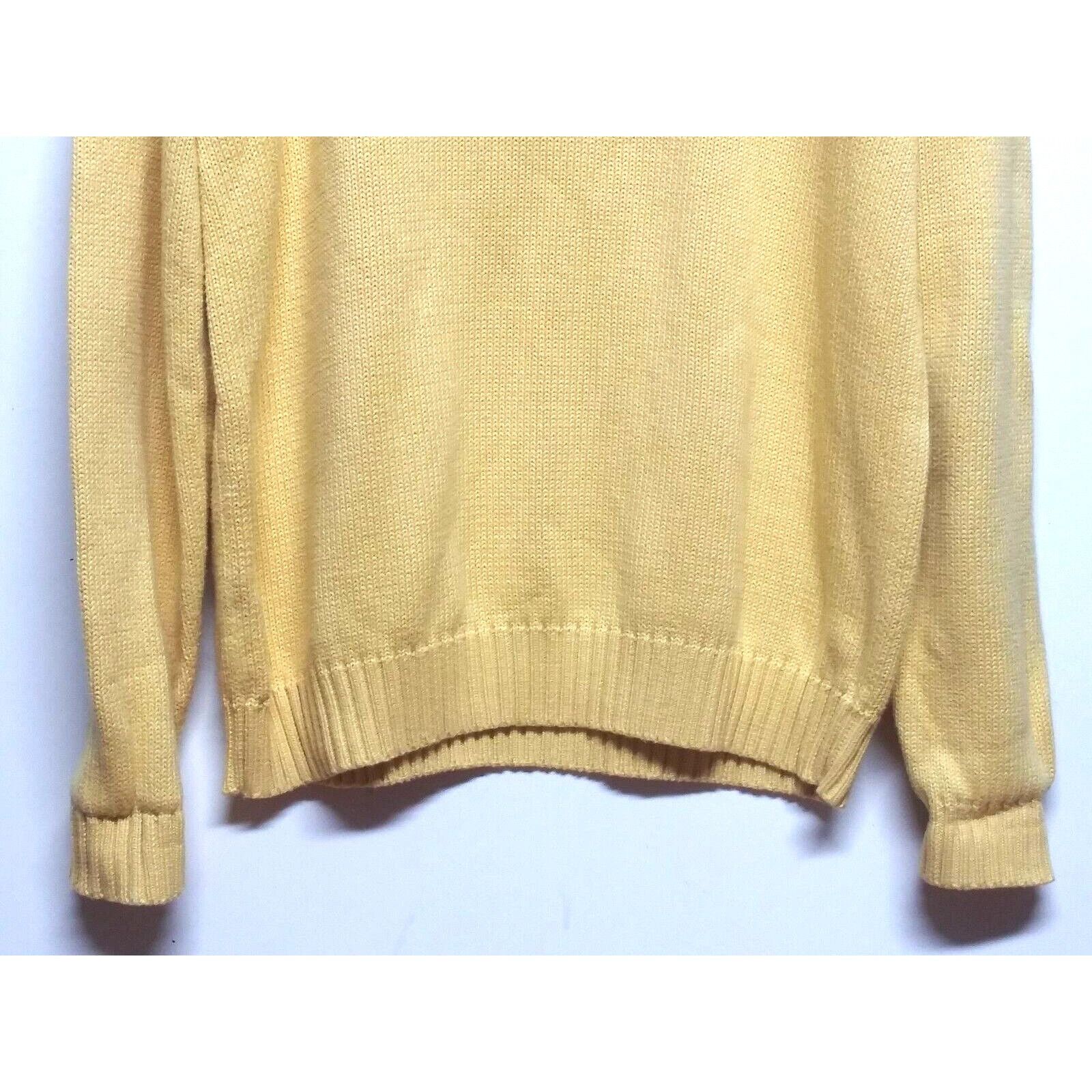 Polo Ralph Lauren 90s VTG Polo Ralph Lauren Mens sweater Sz L Yellow Y2K Crew Size US L / EU 52-54 / 3 - 5 Thumbnail