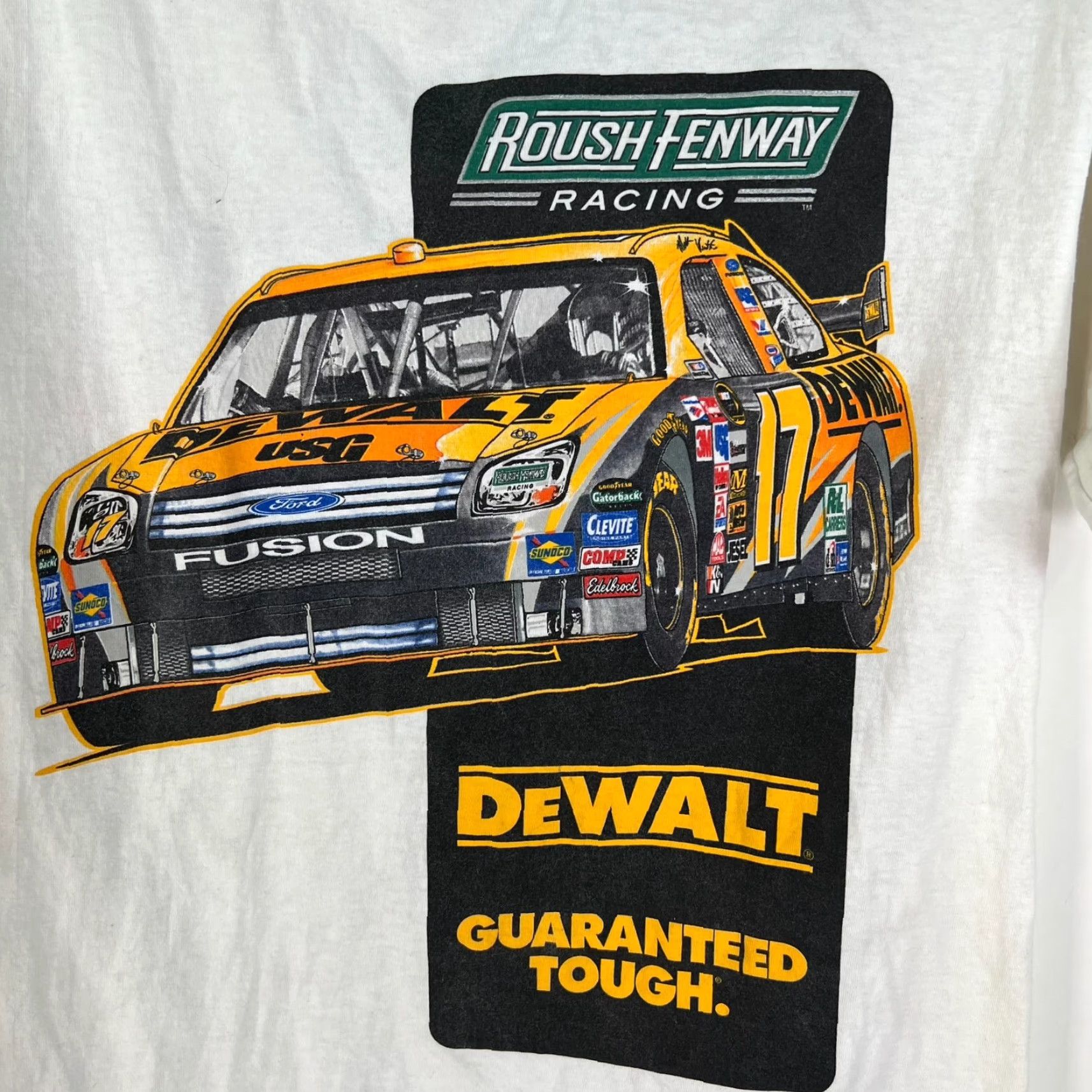 Chase Authentics Matt Kenseth NASCAT T Shirt Size M White 2 Sided Graphic Tee Size US M / EU 48-50 / 2 - 2 Thumbnail