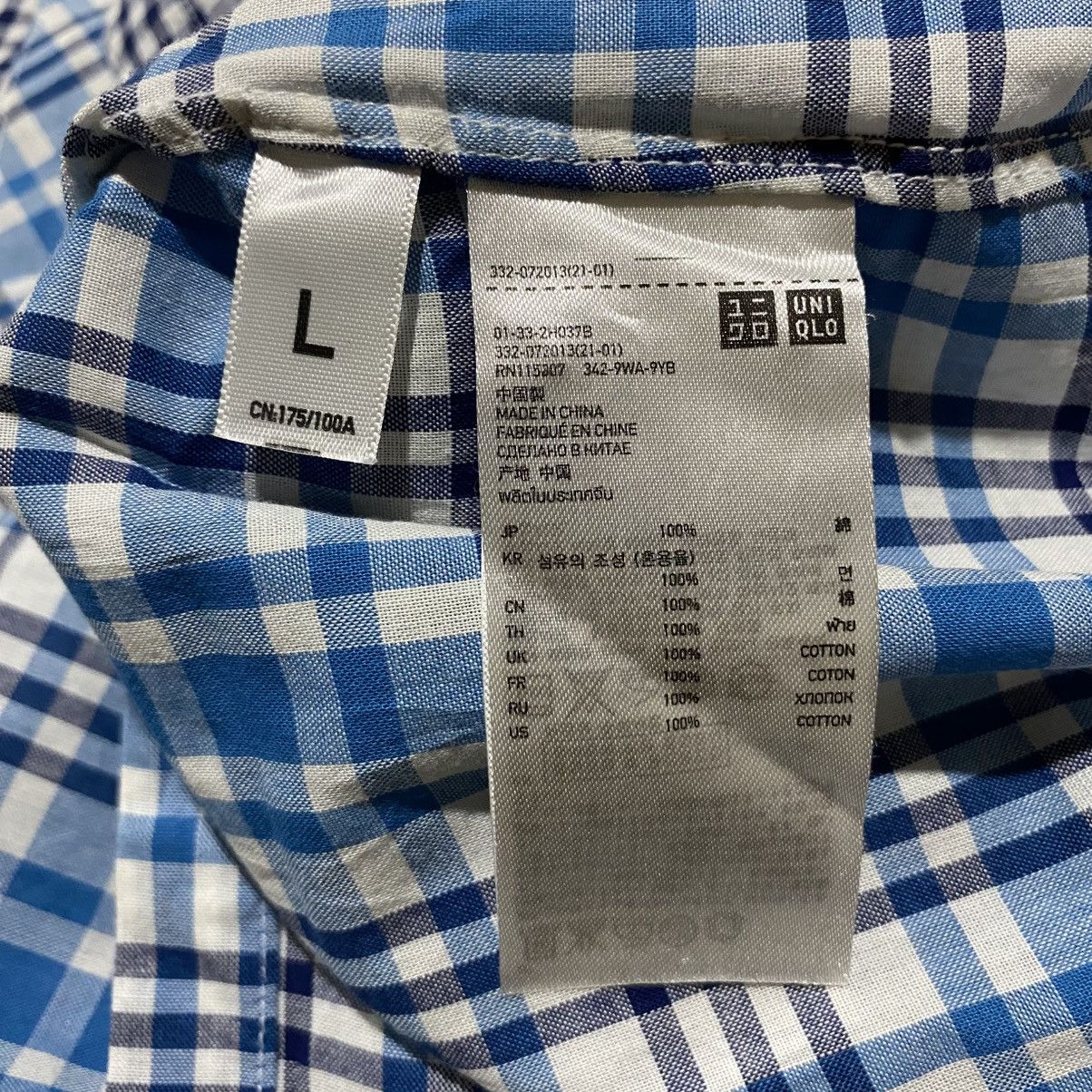 Undercover Uniqlo Undercover Gingham Shirt Button Size US L / EU 52-54 / 3 - 6 Thumbnail