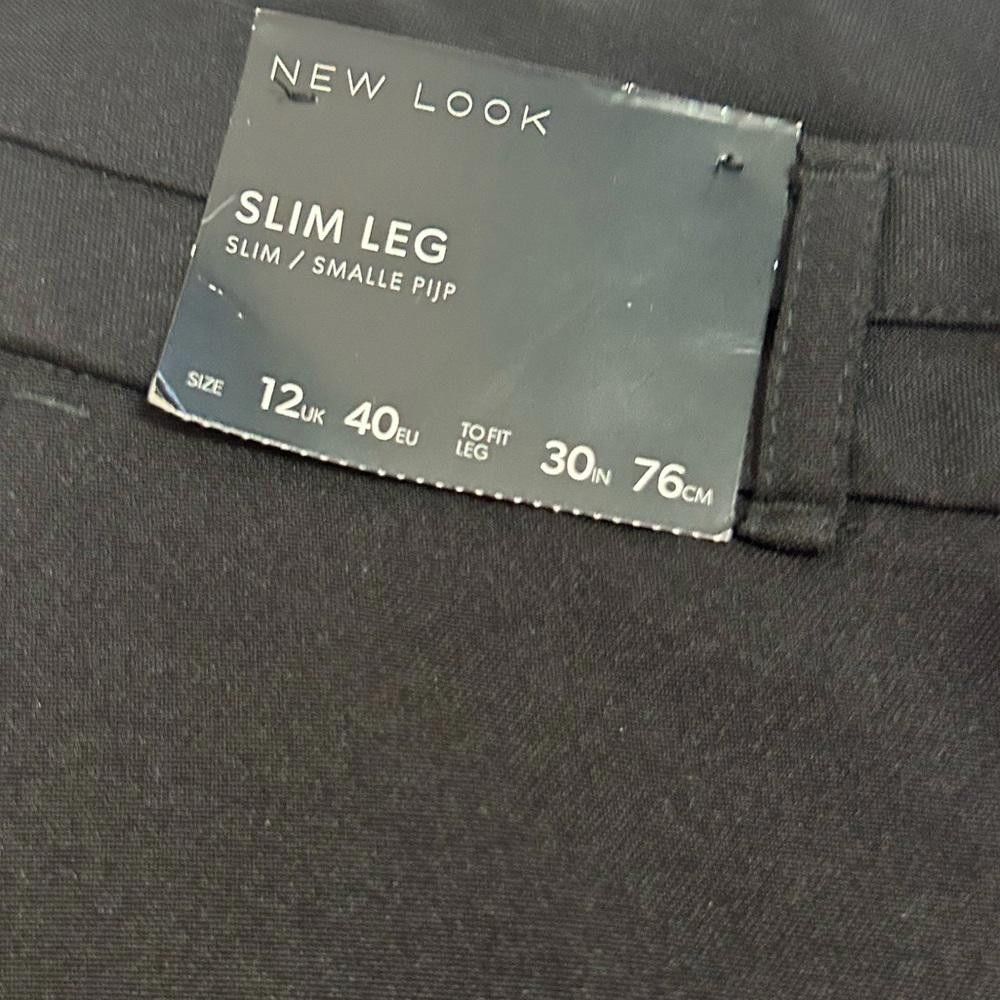 New Look New Look l NWT Black Slim Leg Trousers Size 12 Size 34" / US 12 / IT 48 - 8 Thumbnail