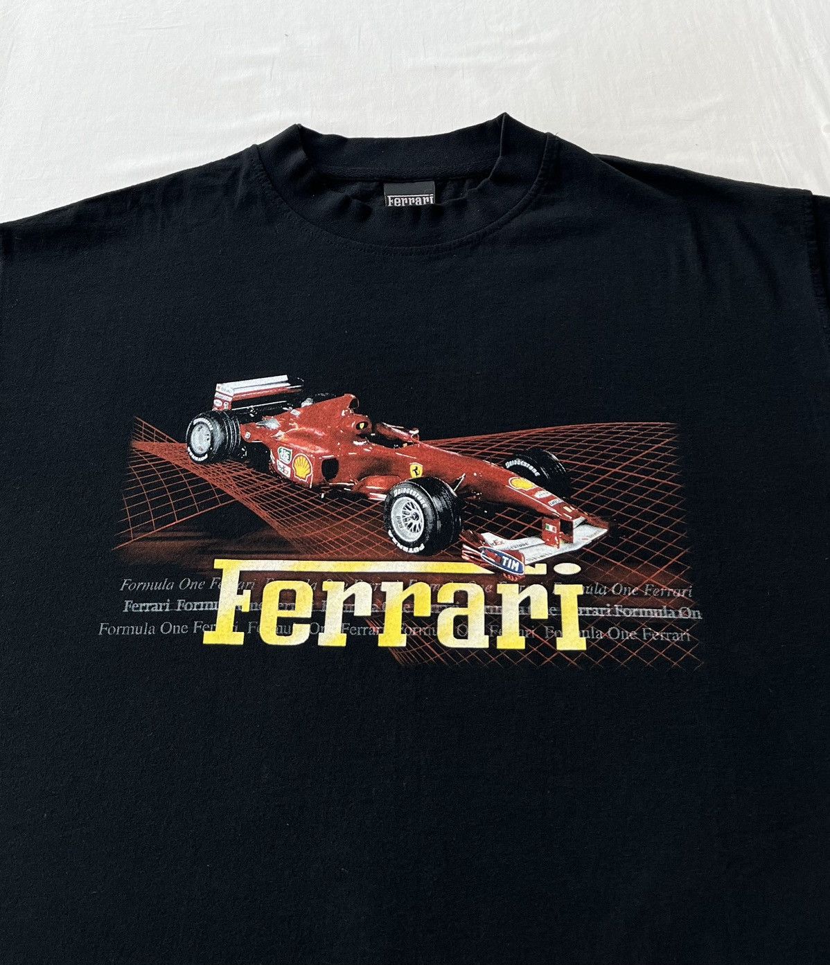 Ferrari Vintage 1999 Ferrari Formula 1 F1 Racing Team Black T-shirt Size US XL / EU 56 / 4 - 3 Thumbnail
