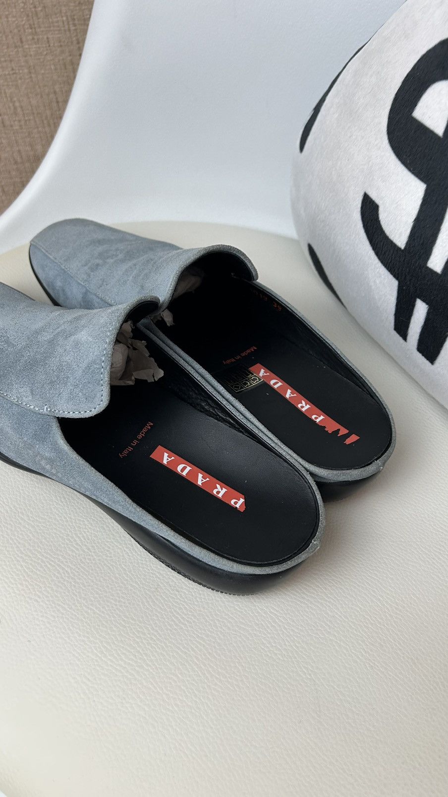 Prada × Vintage Prada mules size 39 Size US 9 / IT 39 - 3 Thumbnail