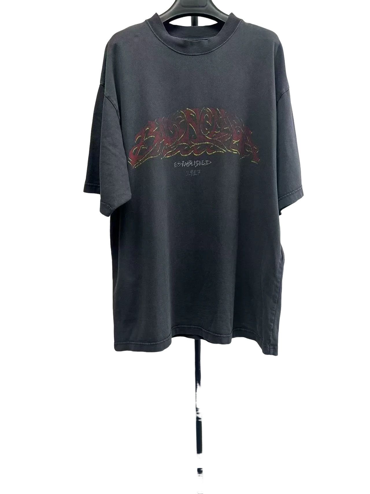 Balenciaga Balenciaga Graphic Print Established 1917 T-Shirt M Size US M / EU 48-50 / 2 - 1 Thumbnail