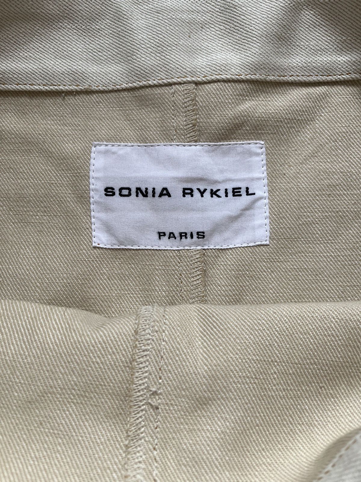 20471120 × Sonia Rykiel × Vintage RARE🔥 Sonia Rykiel Paris Denim Jacket Japanese Fit Kimono Size M / US 6-8 / IT 42-44 - 1 Thumbnail
