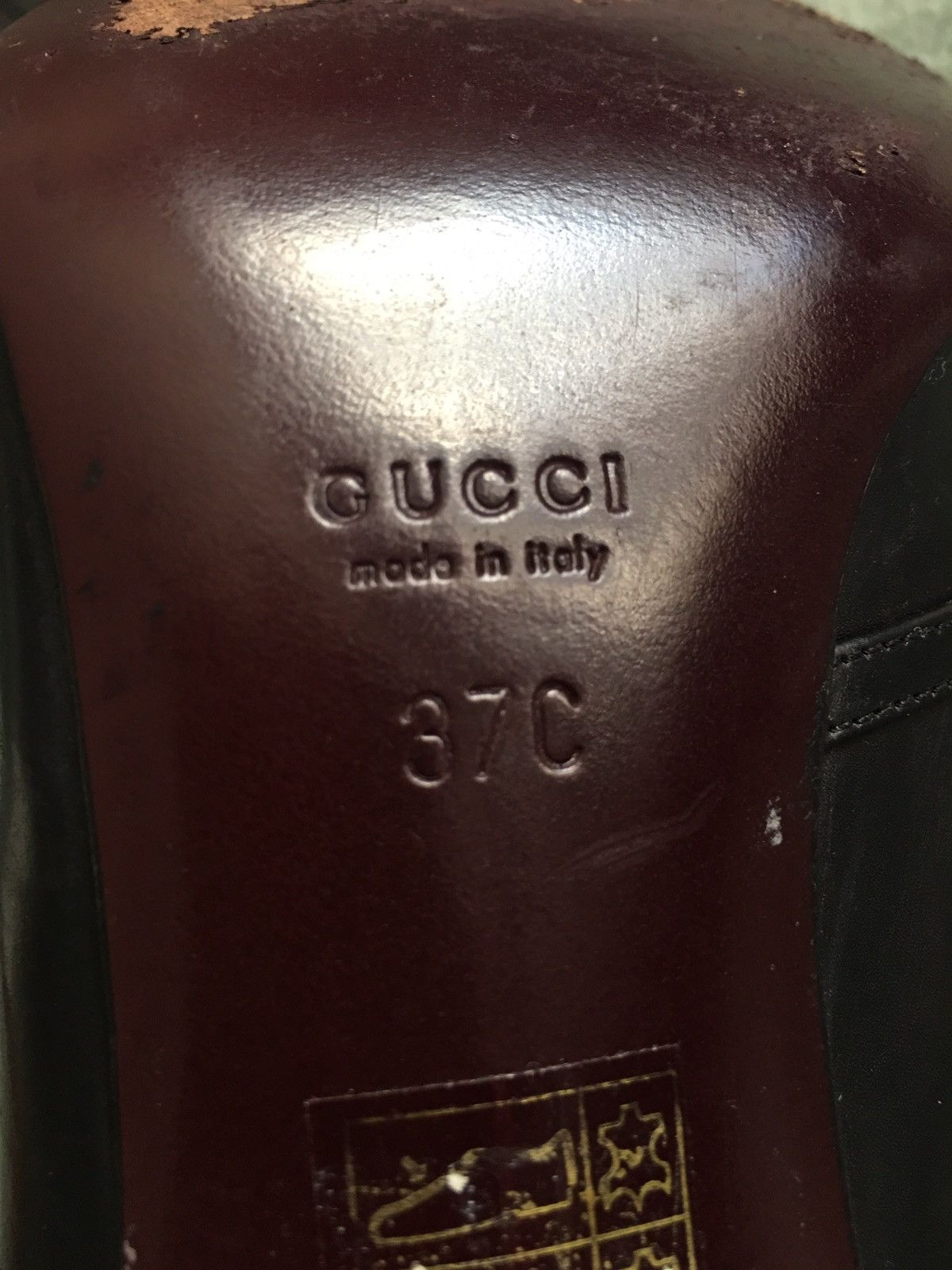 Gucci GUCCI Black Leather Heels Pumps Size EU 37 Size US 7 / IT 37 - 11 Thumbnail