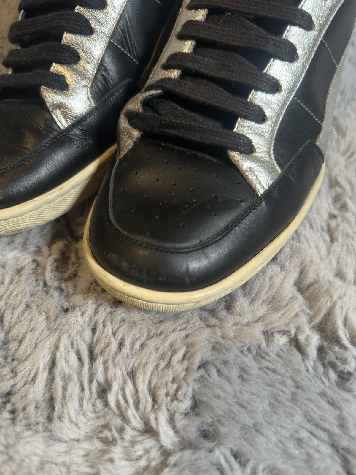 Saint Laurent Paris SAINT LAURENT PARIS SLP SL/36H Silver Star Sneakers Size US 8.5 / EU 41-42 - 4 Thumbnail