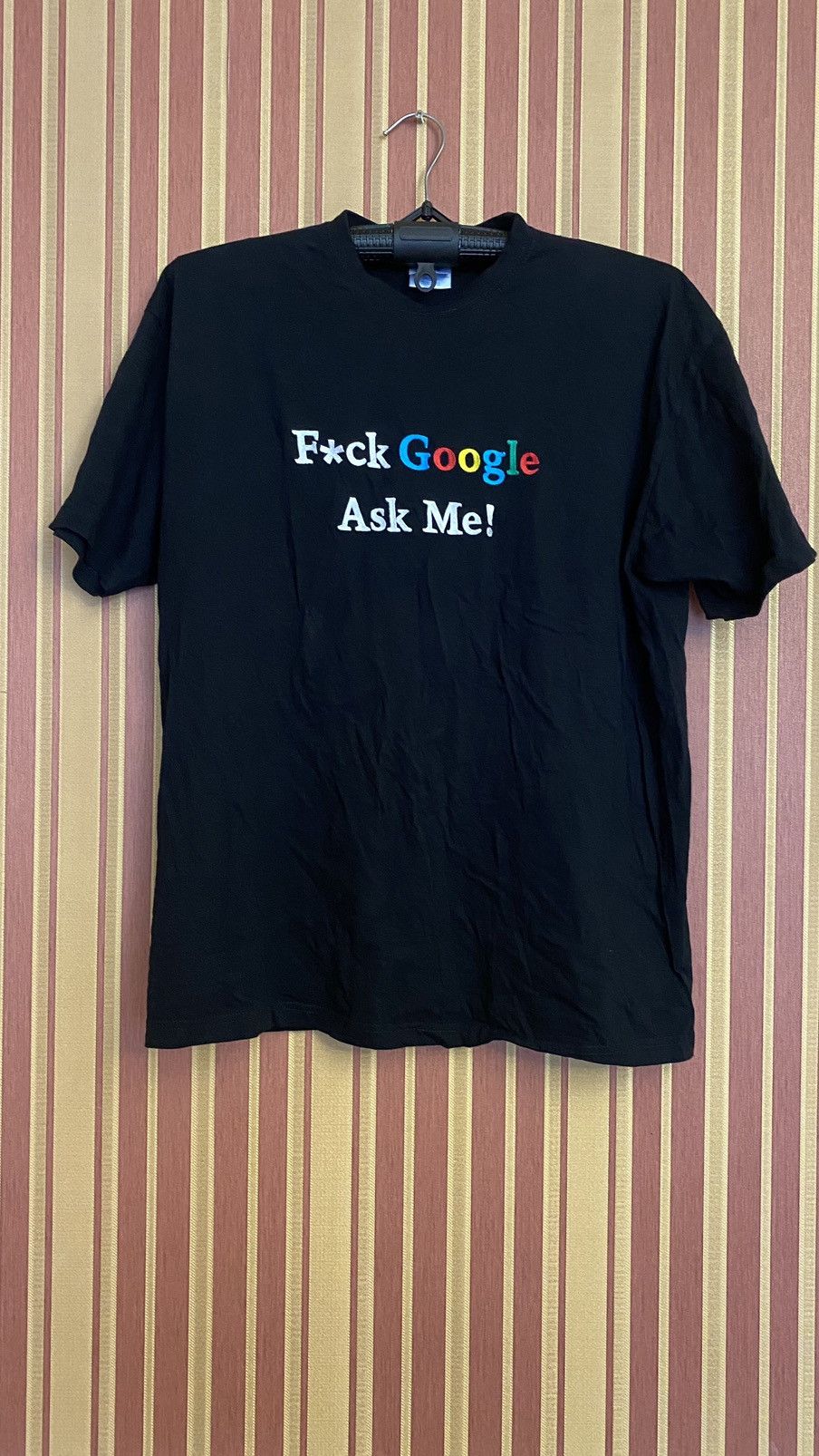 Japanese Brand Vintage 90s F*ck Google Ask Me T-shirt size M/L Y2K Size US M / EU 48-50 / 2 - 1 Thumbnail