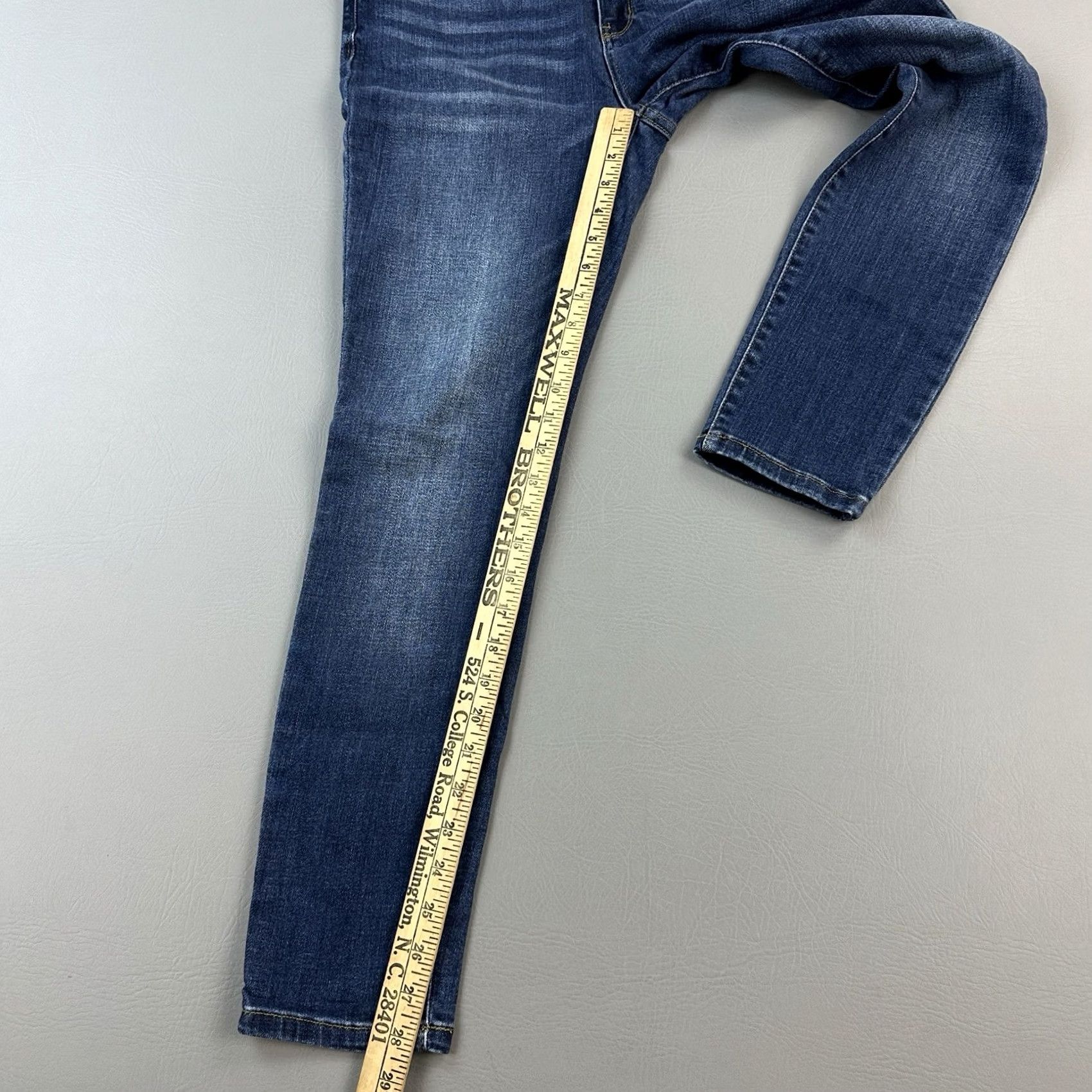 Denime Judy Blue Jeans Women's 13/31 Blue Denim Skinny Fit Stretch Mid Rise Casual Jeans Size 24" / US 00 / IT 34 - 2 Thumbnail
