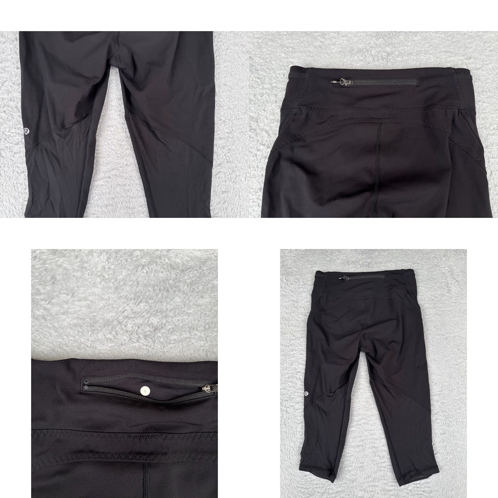 Lululemon Lululemon Pants Womens 6 Black Crop 18" Inseam Pockets Yoga Activewear Size 28" / US 6 / IT 42 - 9 Thumbnail