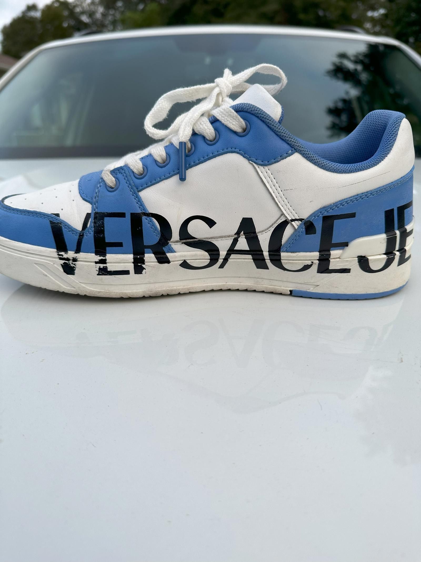 Versace Versace Dunks Blue / White US 10/ EU 43 Size US 10 / EU 43 - 5 Thumbnail