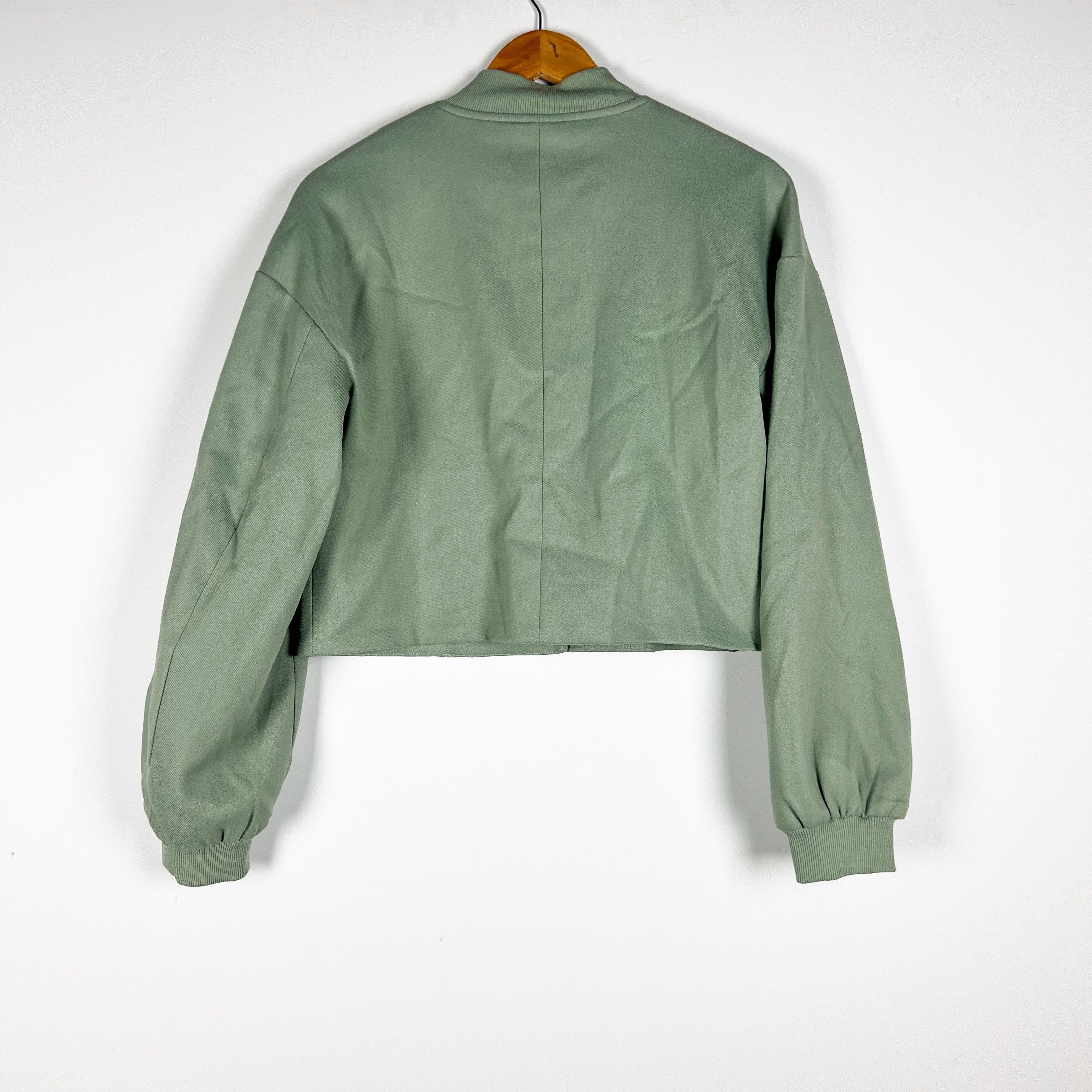 Other NEW Grey Lab Cropped Bomber Snap Button Size S / US 4 / IT 40 - 4 Thumbnail