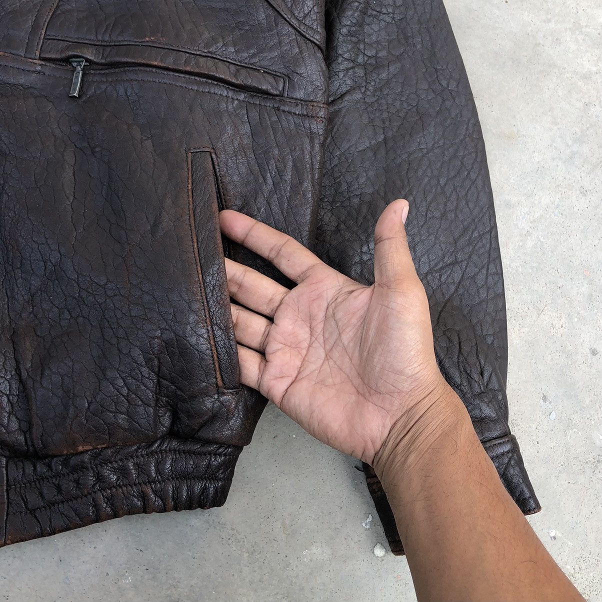 Japanese Brand Vintage Man Mirage Sheepskin Bomber Jacket Size US L / EU 52-54 / 3 - 6 Thumbnail