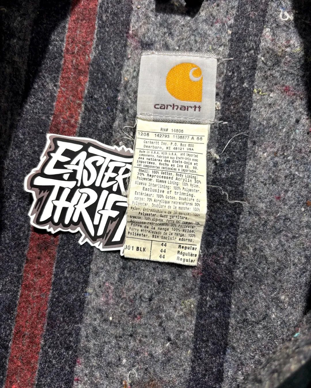 Carhartt Vintage Carhartt Detroit Jacket J01 BLK Size US L / EU 52-54 / 3 - 6 Thumbnail