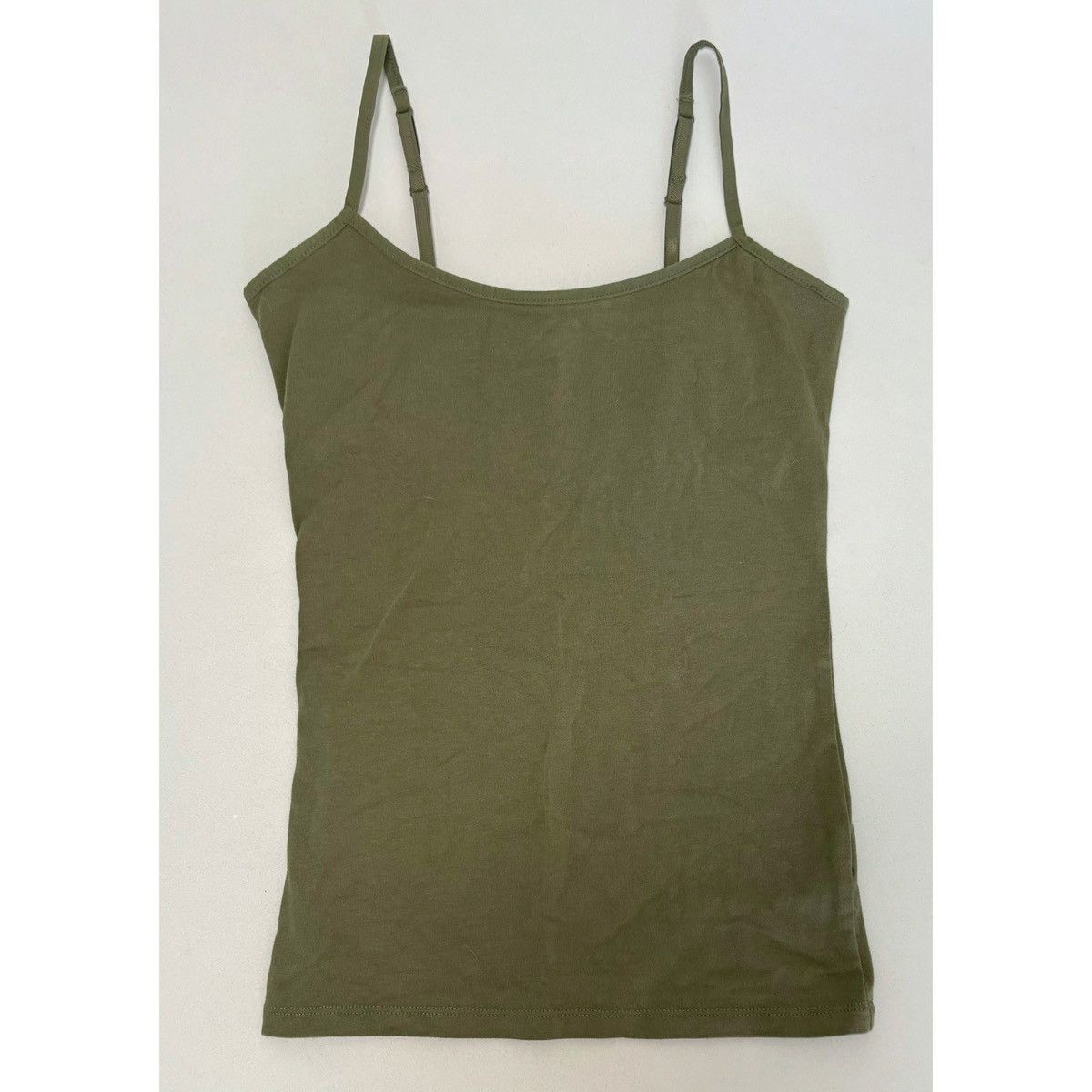 Sonoma SO Olive Green Shelf-Bra Cami Camisole Tank Top Shirt XS ✨ Size XS / US 0-2 / IT 36-38 - 4 Thumbnail