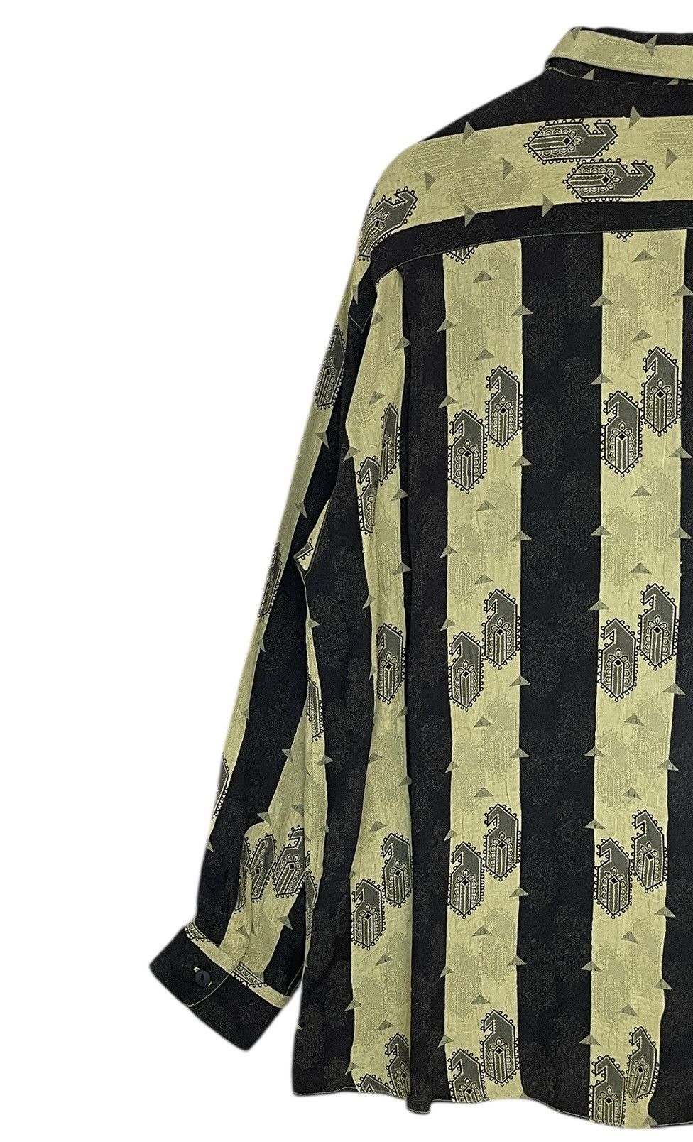 Vintage Vintage Bellows Brut Le Garage & Devoré Pattern Shirt 1990s Size US M / EU 48-50 / 2 - 5 Thumbnail