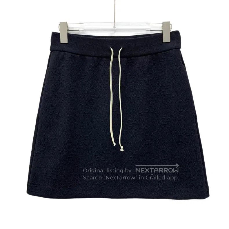 Gucci Gucci SizeS Black logo embossed full-print drawstring casua Size 42" / US 20 - 1 Thumbnail