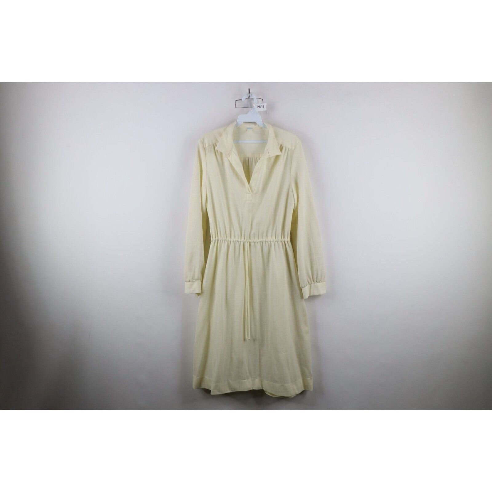 Vintage Vintage 60s 70s Mid Century Modern MCM Long Sleeve Dress Size XXL / US 16-18 / IT 52-54 - 1 Thumbnail