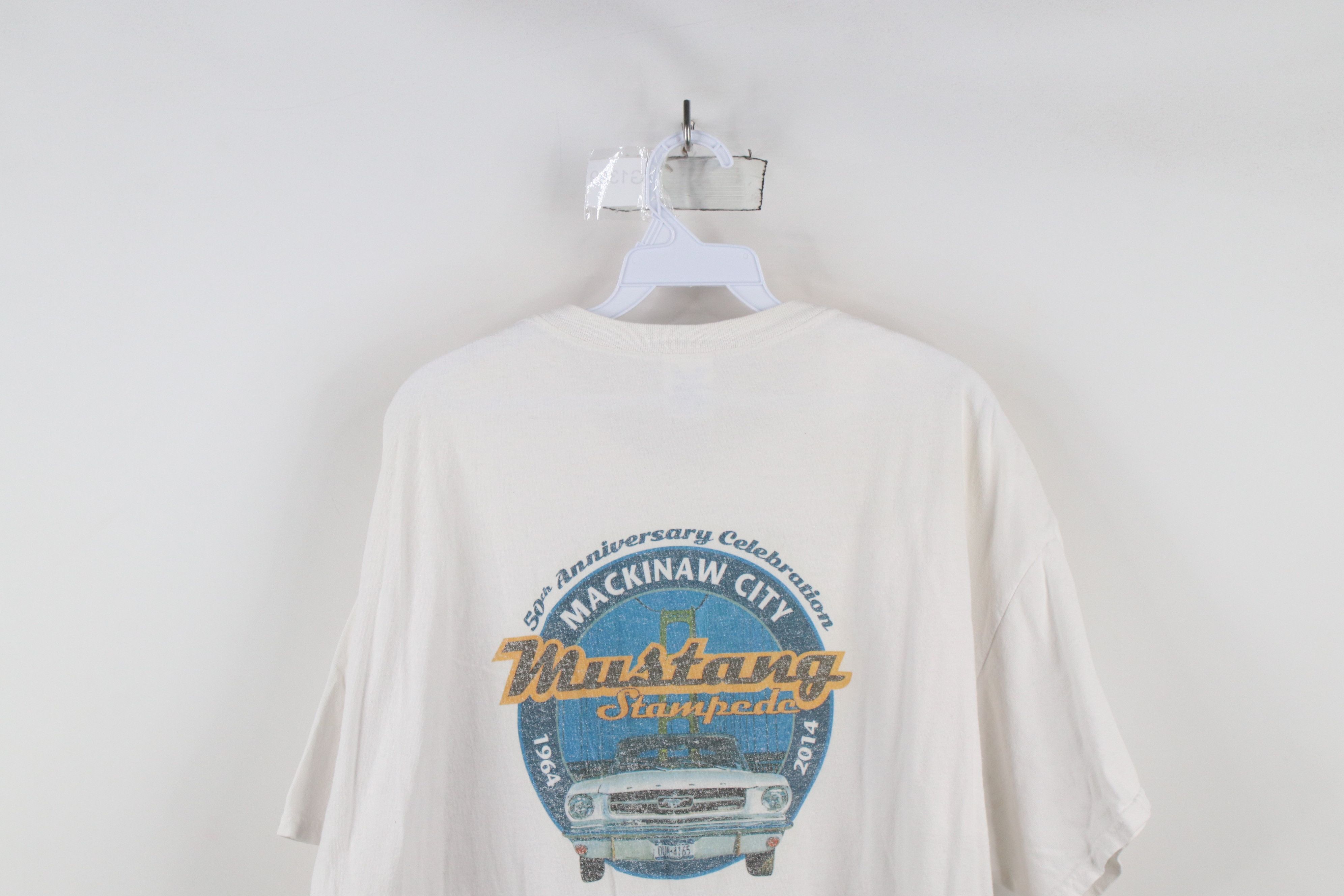 Vintage Vintage Y2K Mackinaw Ford Mustang Stampede Car Show T-Shirt Size US XL / EU 56 / 4 - 10 Thumbnail