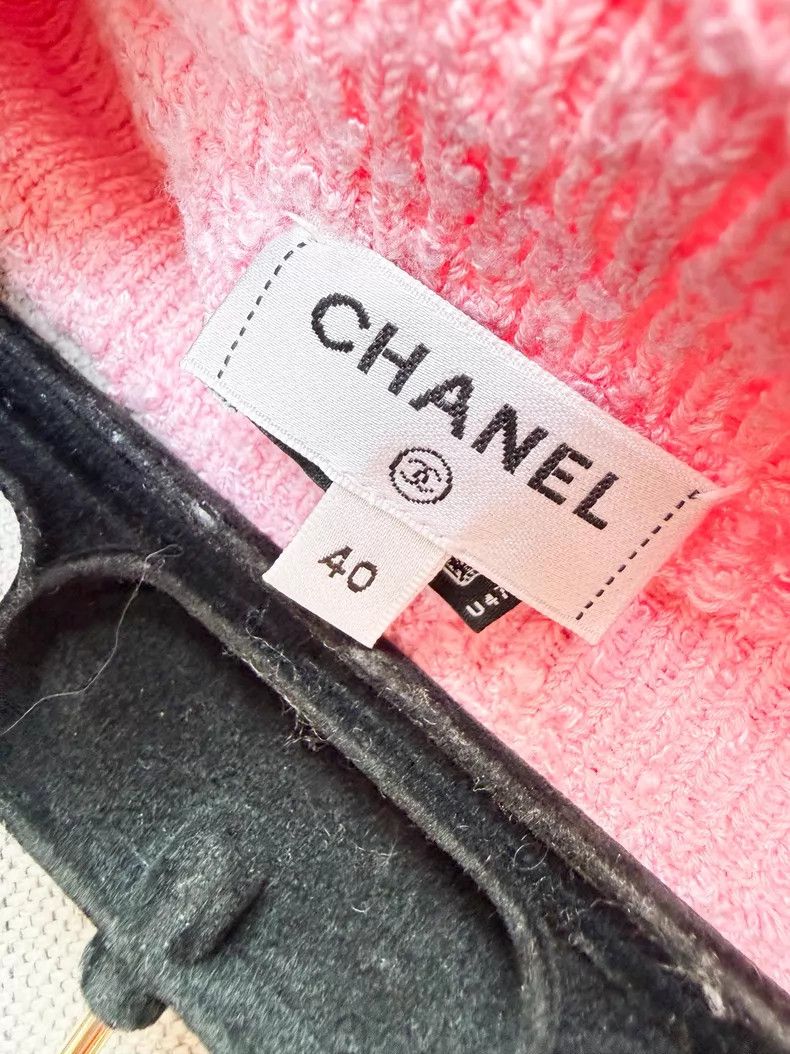 Chanel Chanel Knitted skirt with white edge and short skirt Size 26" / US 2 / IT 38 - 5 Thumbnail