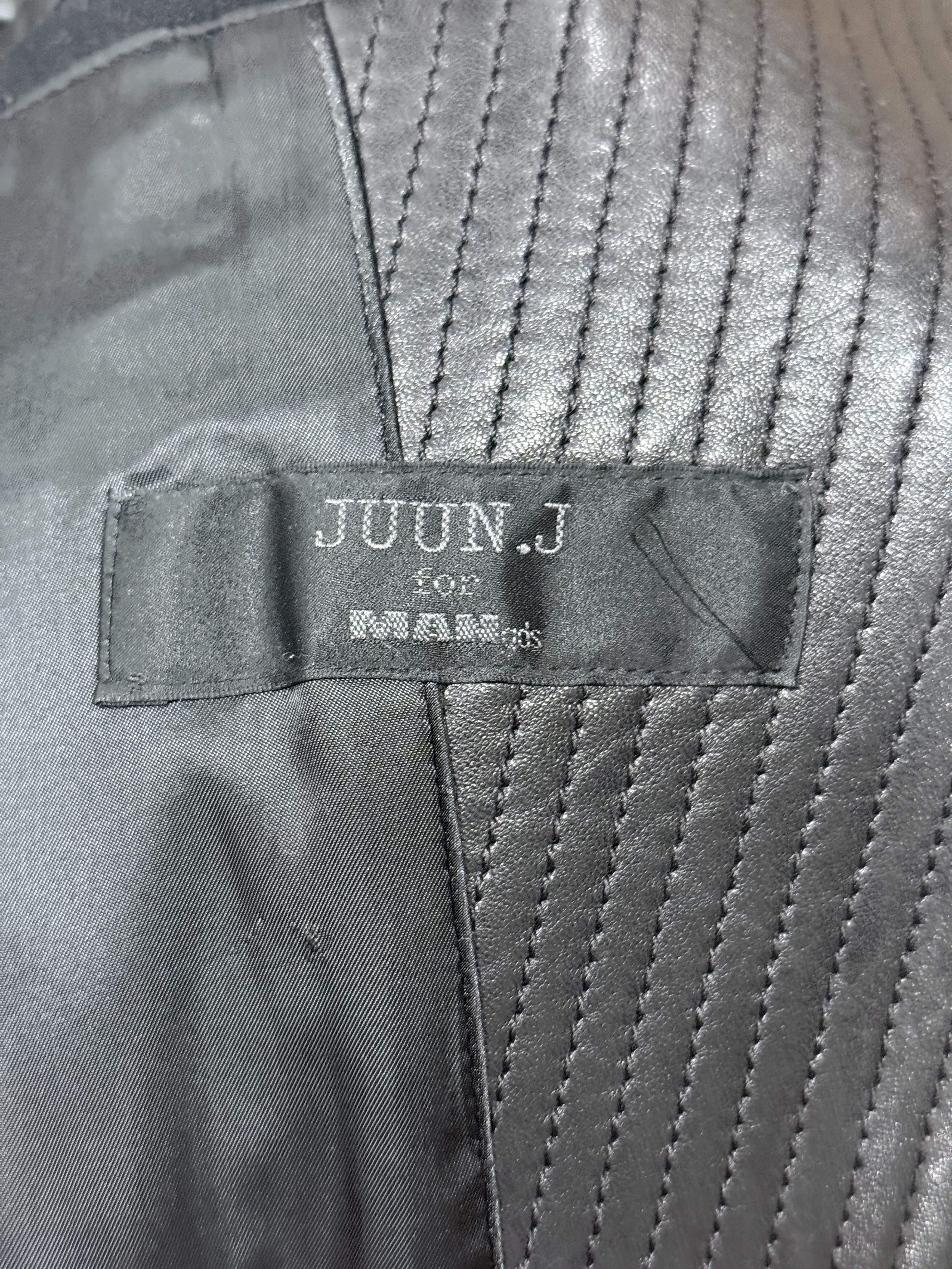 Juun.J Wool & Leather Biker Jacket Size US S / EU 44-46 / 1 - 4 Thumbnail