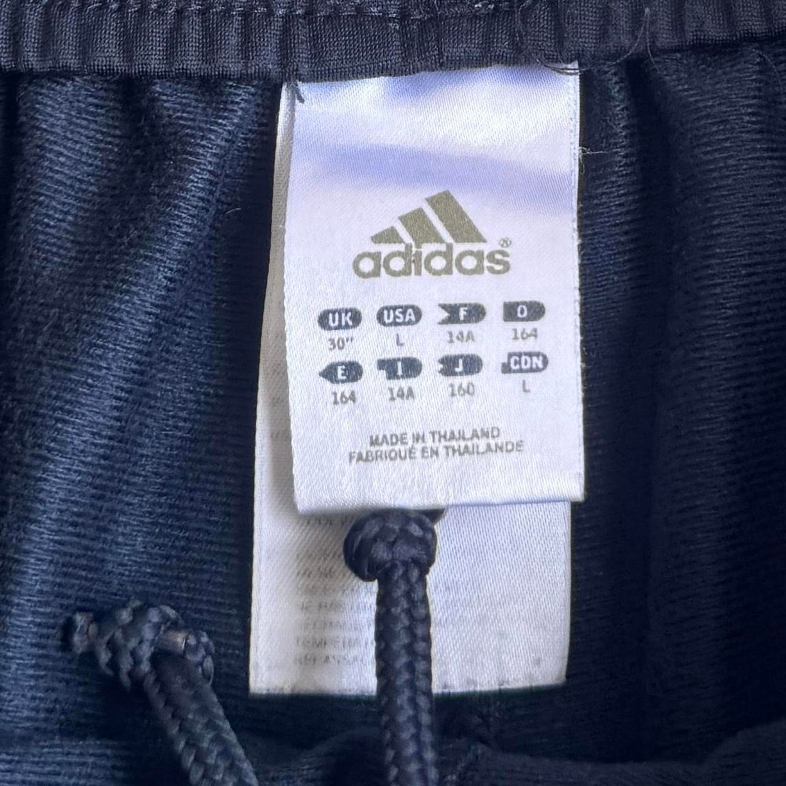 Adidas × Vintage Vintage Y2K Adidas Embroidered Blue & White Sweatpants Size US 29 - 4 Thumbnail