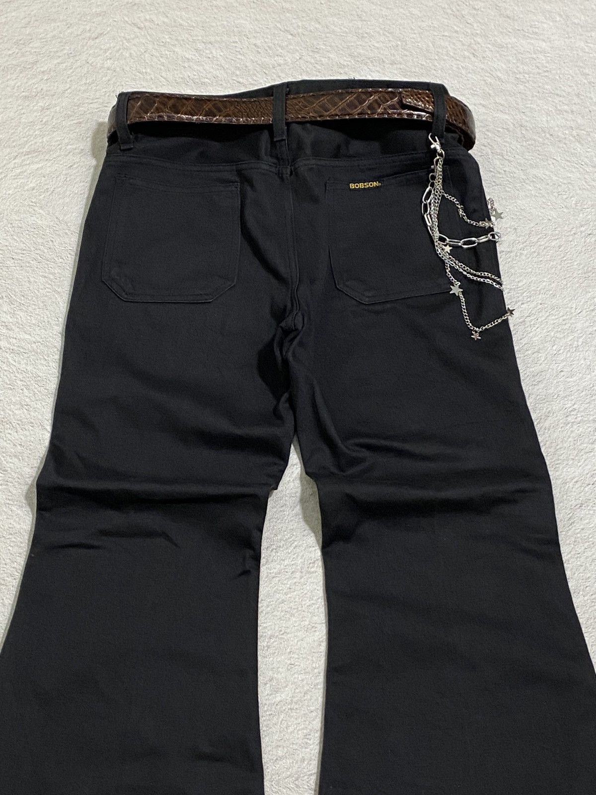 If Six Was Nine × KMRii × Le Grande Bleu (L.G.B.) SICK 💰 Vintage Bobson Western Super Flared Pants Size US 31 - 6 Thumbnail